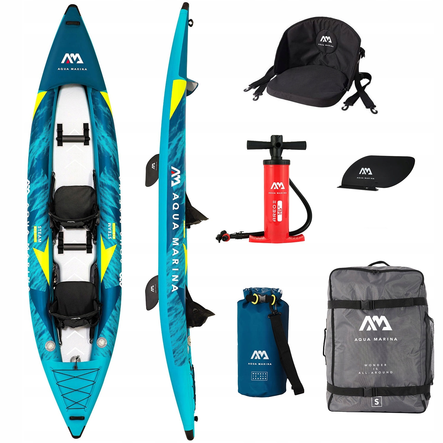 Kajak Nafukovací Aqua Marina Steam ST-412 2022 Dvoumístný nafukovací 412 cm