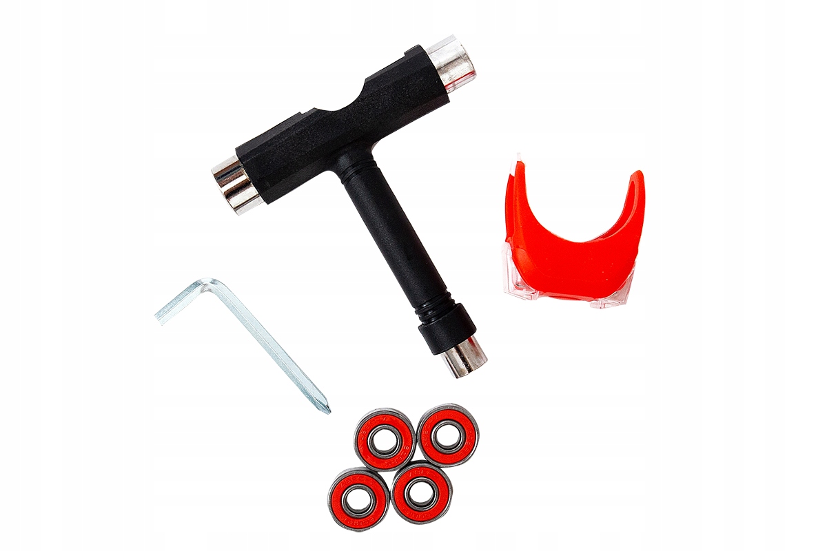 Deskorolka typu fiszka koła LED 72mm ABEC-7 150kg + etui , lampka, łożyska Szerokość decku 15 cm