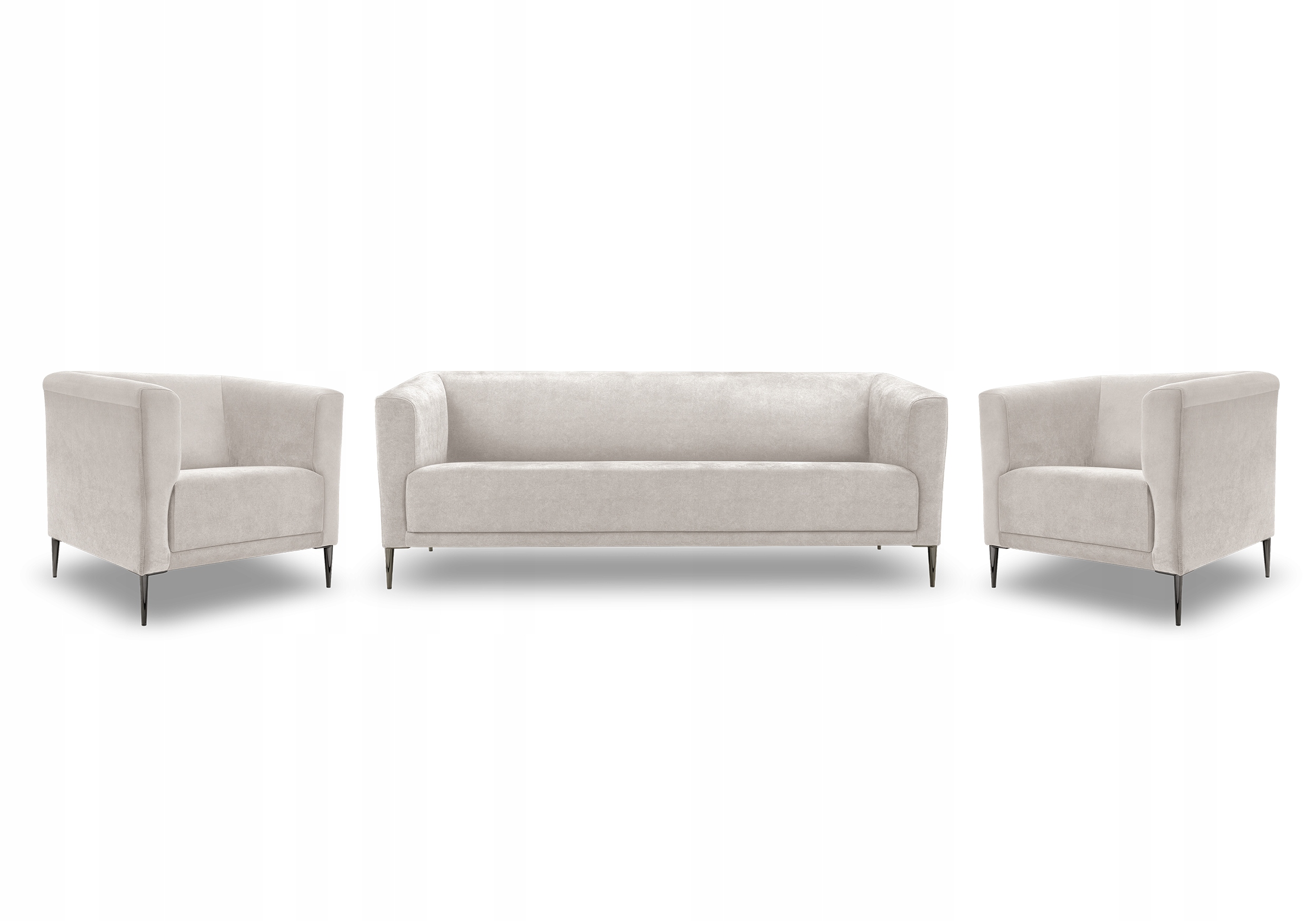 Sada Toledo Vena 7 béžová pohovka 2 křesla velur/velvet Výrobce