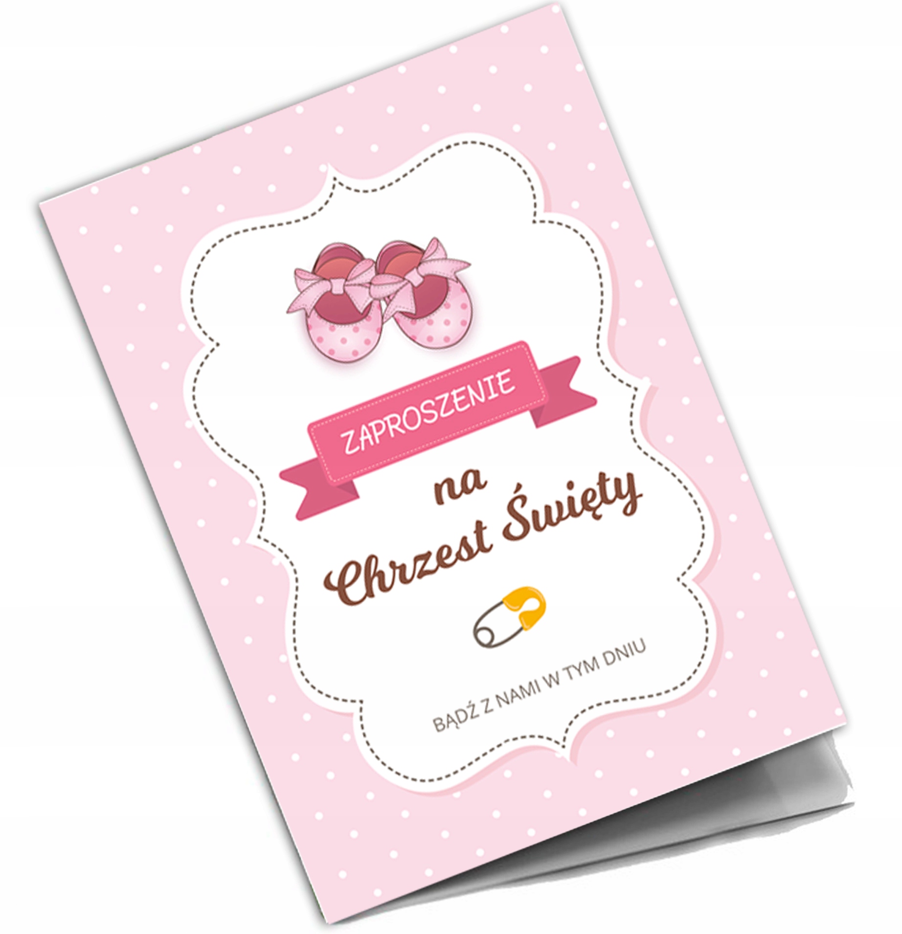 ZAPROSZENIA na CHRZEST Święty dla Dziewczynki 10sz