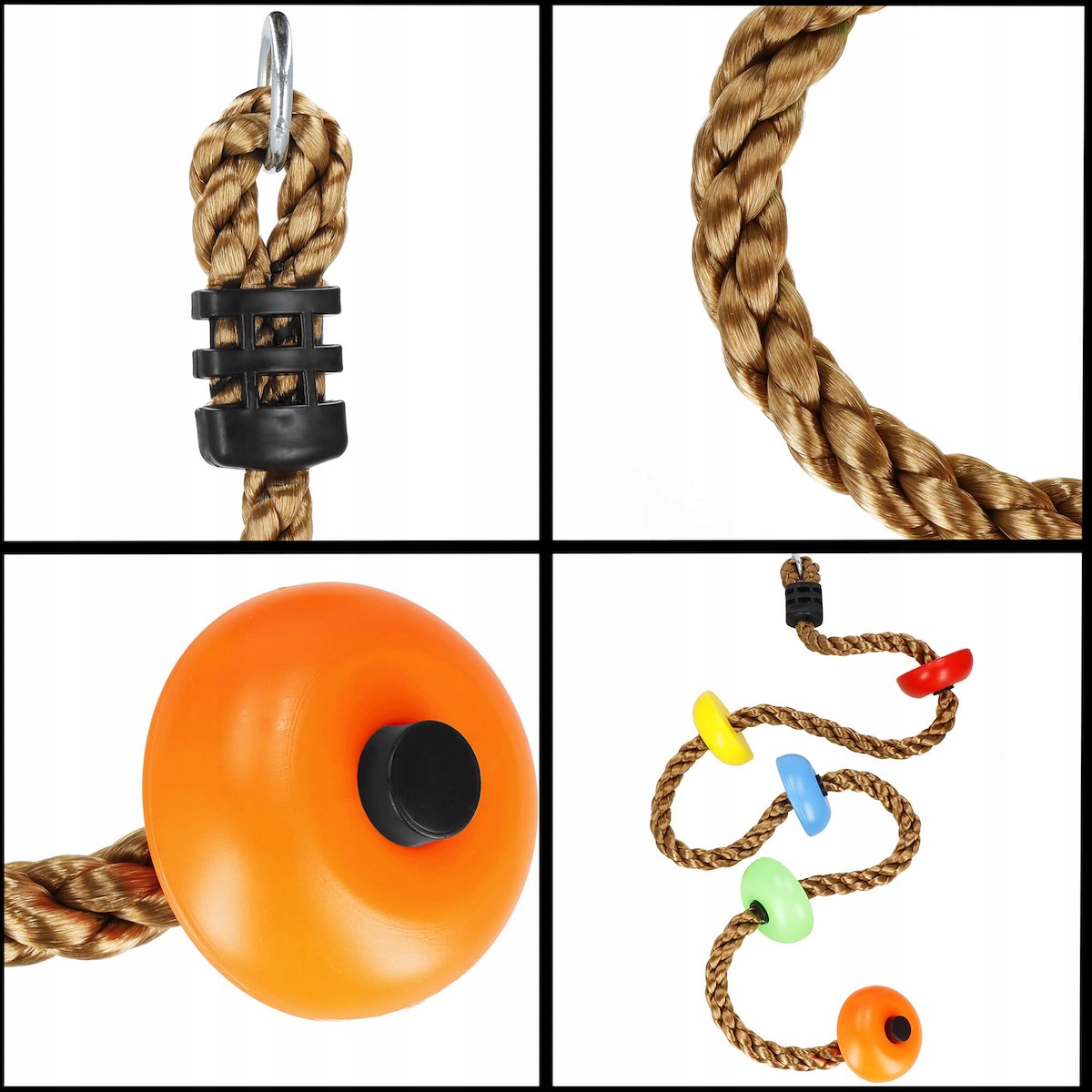 MOCNA LINA WSPINACZKOWA DO WSPINACZKI DLA DZIECI 150kg 23mm PLAC ZABAW Złożony z Liny