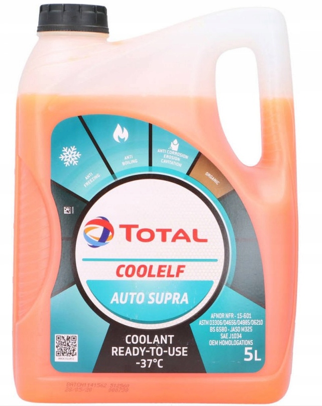 

Płyn Do Chłodnic Total Coolelf Auto Supra -37C 5L