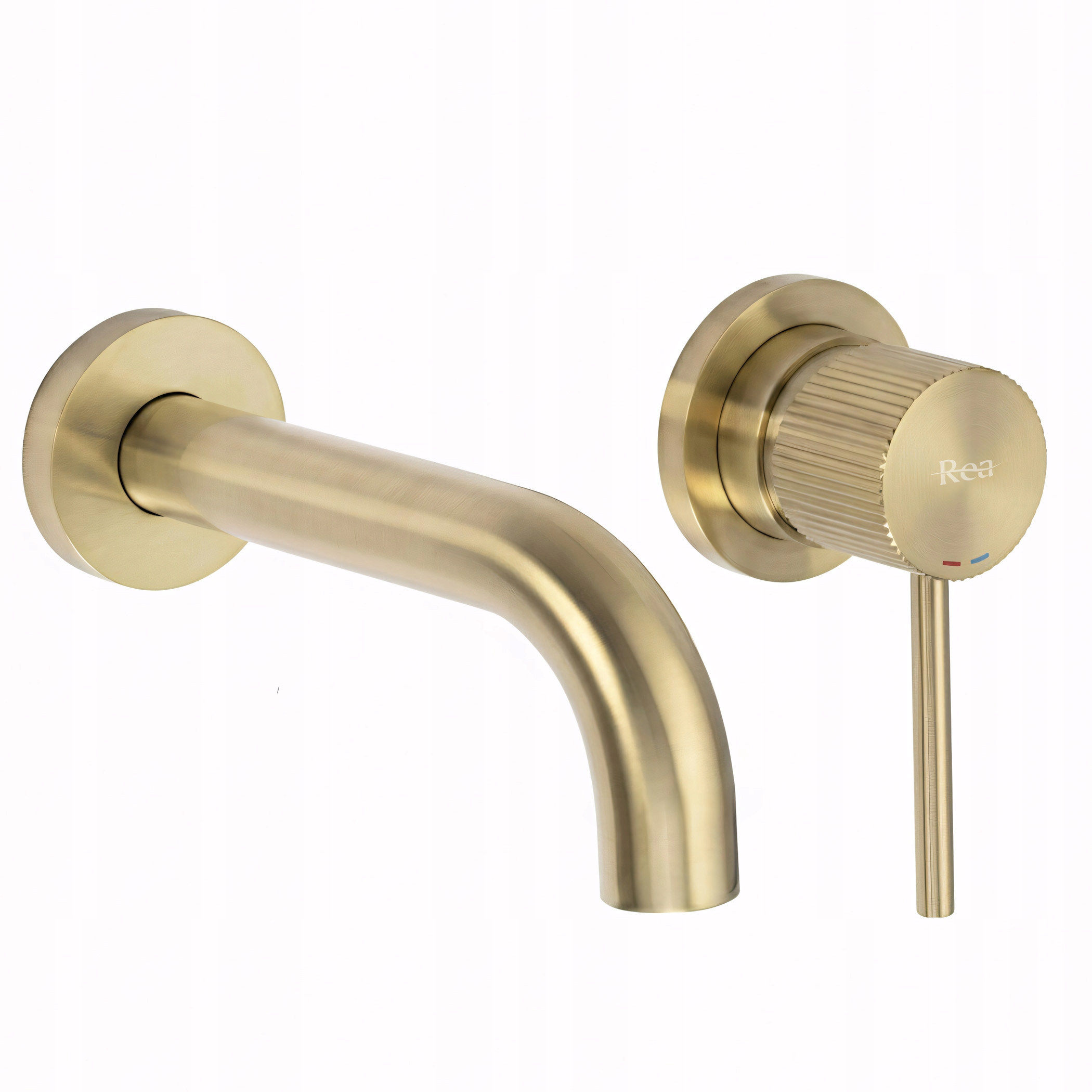 Rea Podomietková Umývadlová Batéria Lungo Stripe Zlatá Brúsená Box