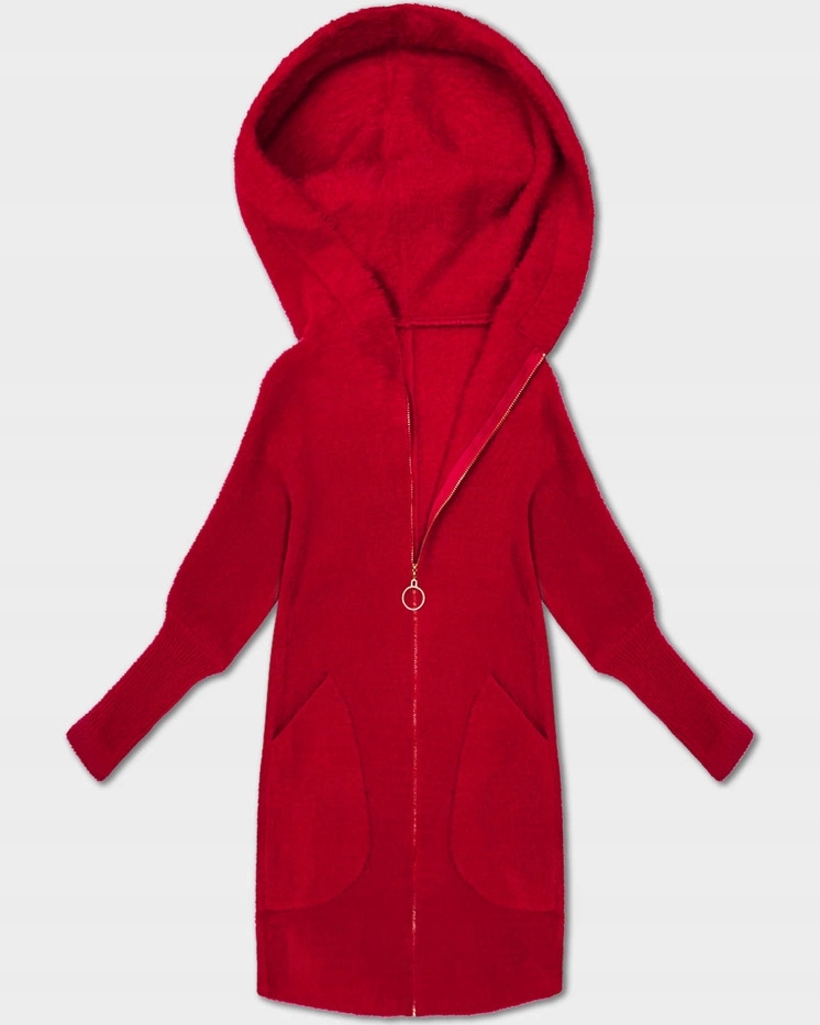 Vlněná Bunda Alpaka 19905 Červená Univerzální