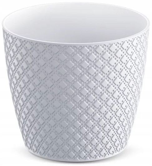 Doniczka Osłonka ORIENT 19 cm kolor SZARA Kamienna Marka Prosperplast