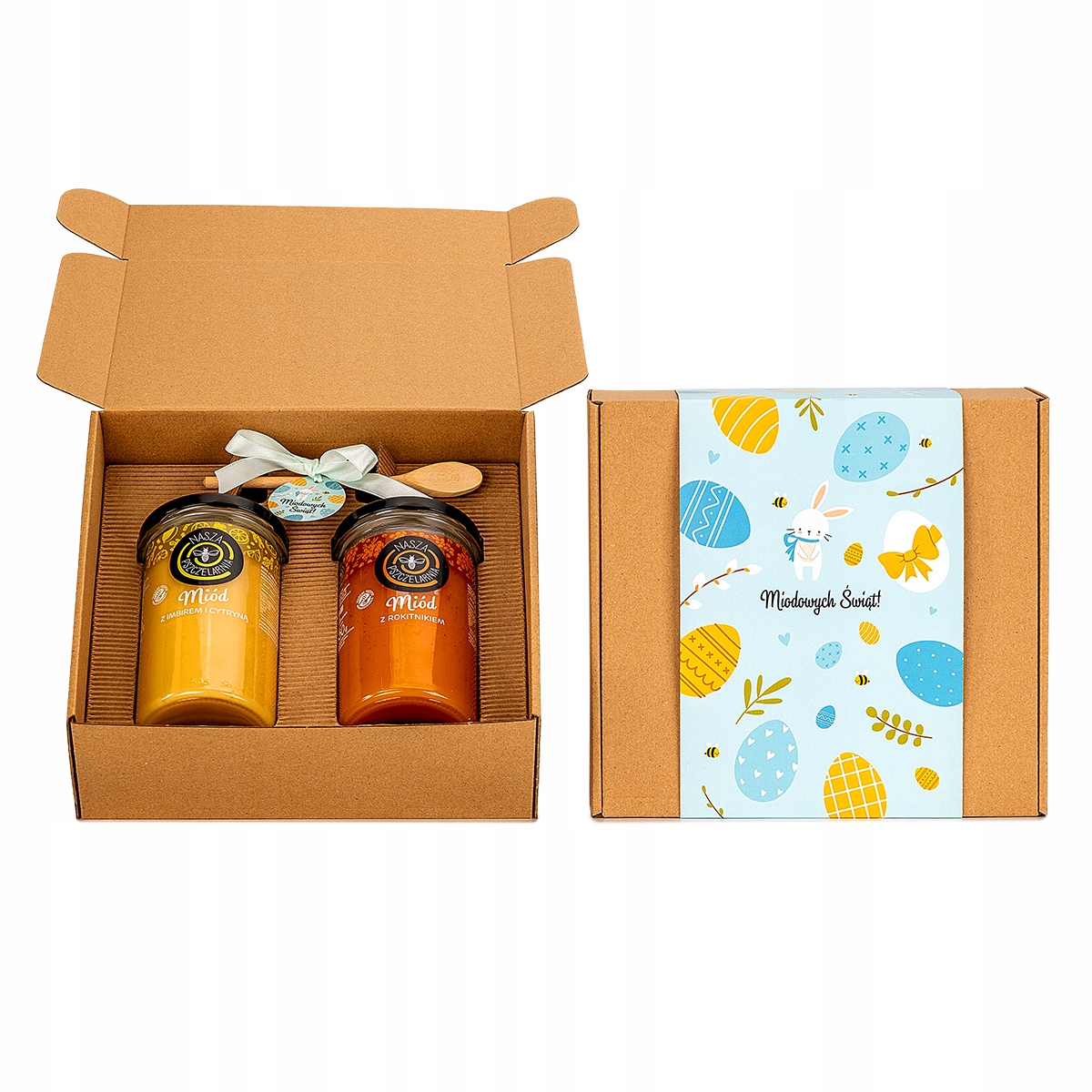 Levně Velký Polský Set Přírodní Med 2x650g Dárek Na Velikonoce
