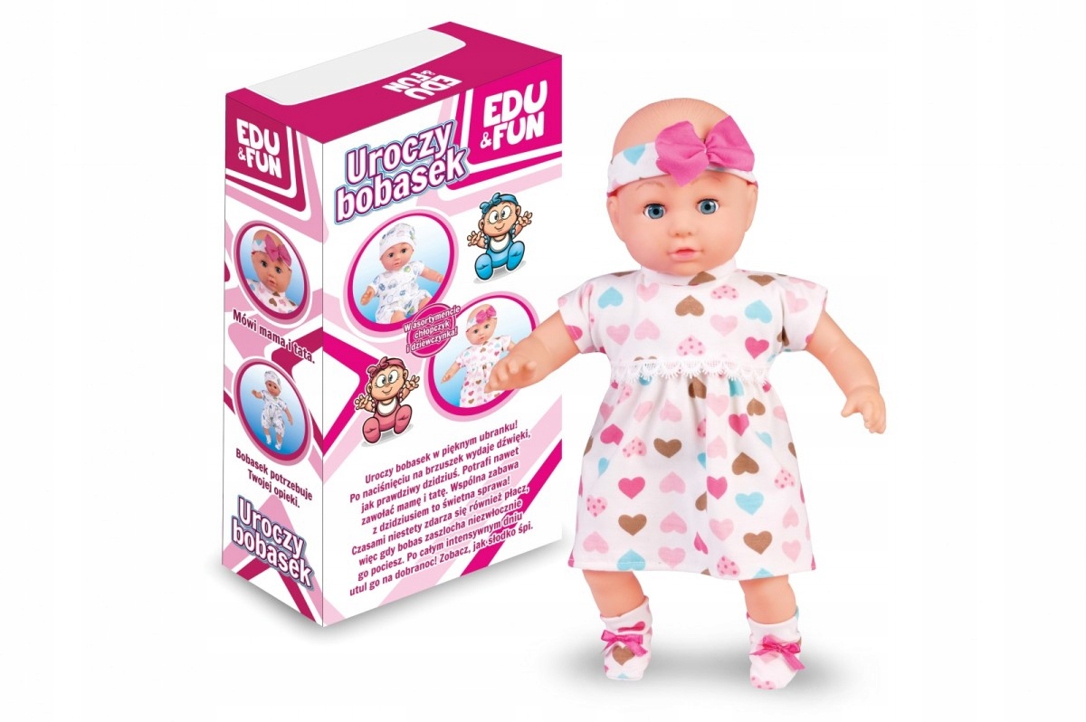 

Lalka bobas Uroczy bobasek mówi popolsku EduFun