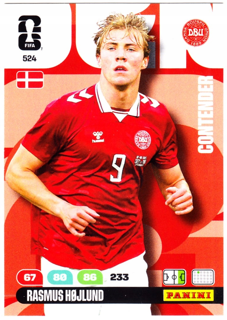 Karta Piłkarska Panini Fifa World Cup 2026 Contender Rasmus Hojlund 524