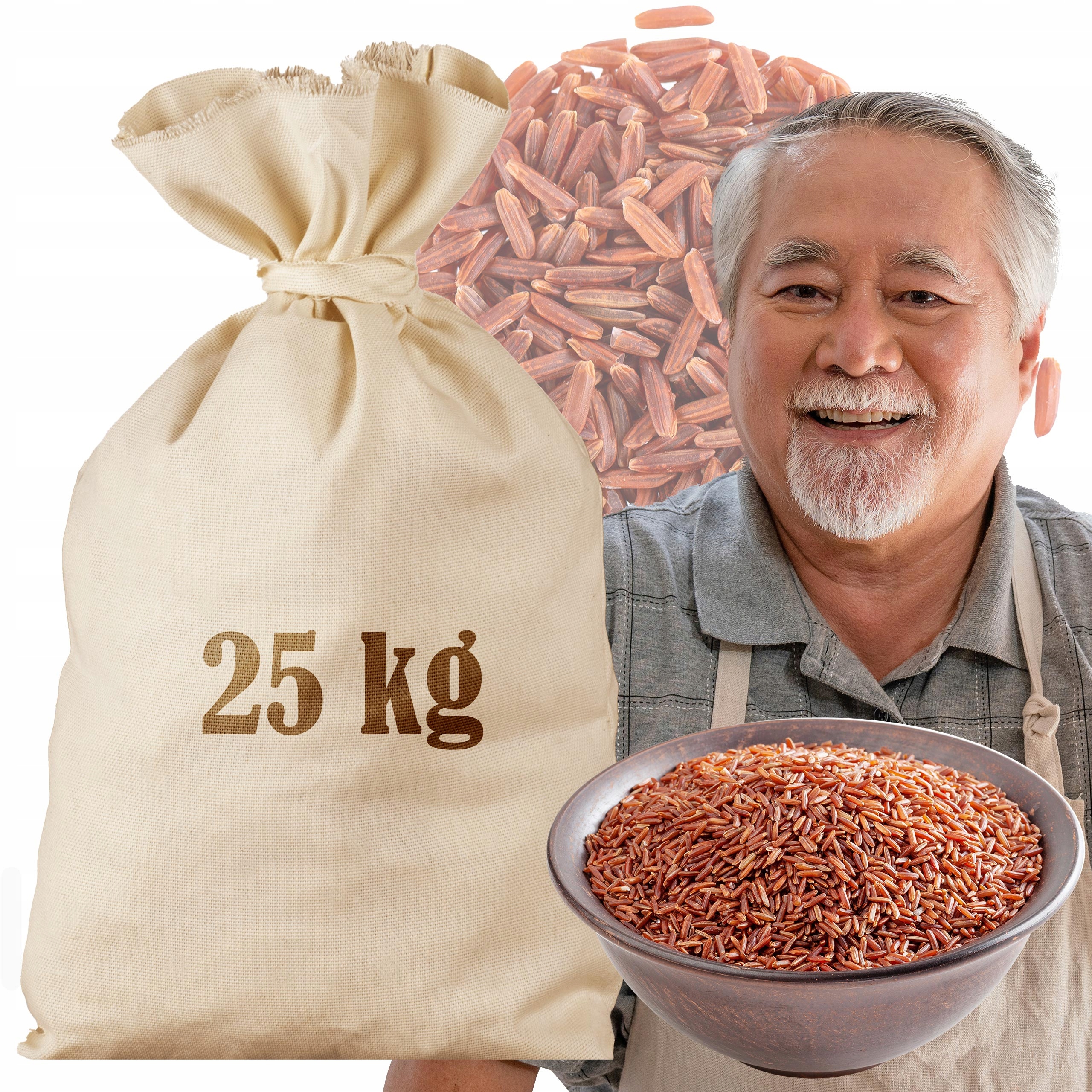 Levně Červená Rýže 25 Kg Sáček