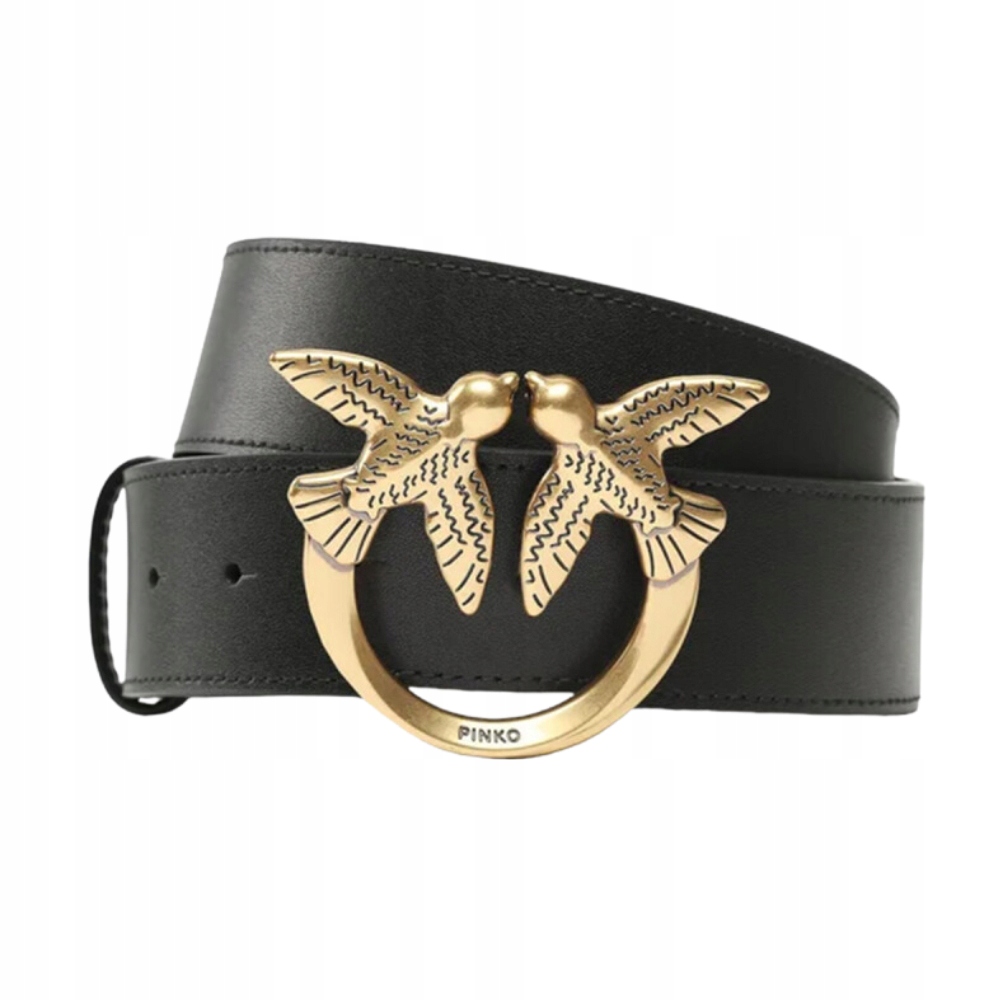 Pinko Černý pásek Love Berry H4 Belt S