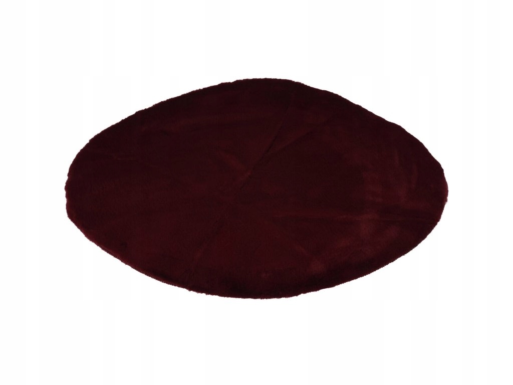 Kulatý koberec do obývacího pokoje, umělá kožešina, Ø 80 cm