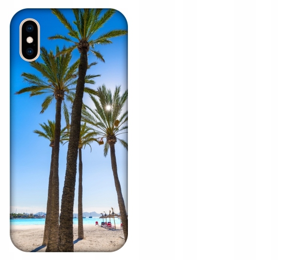 

Etui pokrowiec iPhone Xs Max Palmy plaza wakacje l