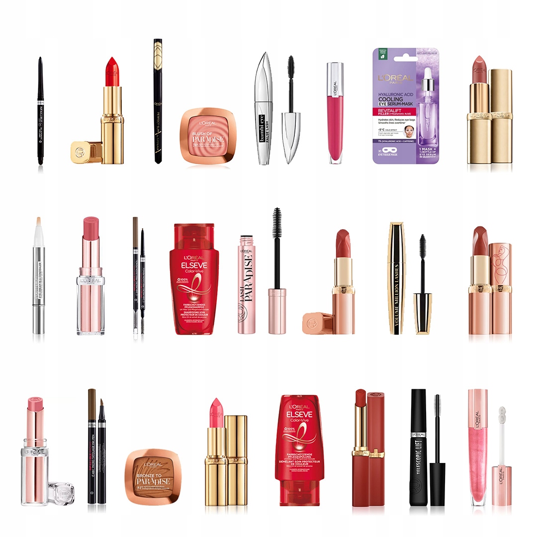 Адвент-календарь L'Oreal Paris 24 Beauty Highlights, макияж и уход за лицом и волосами — фото 2