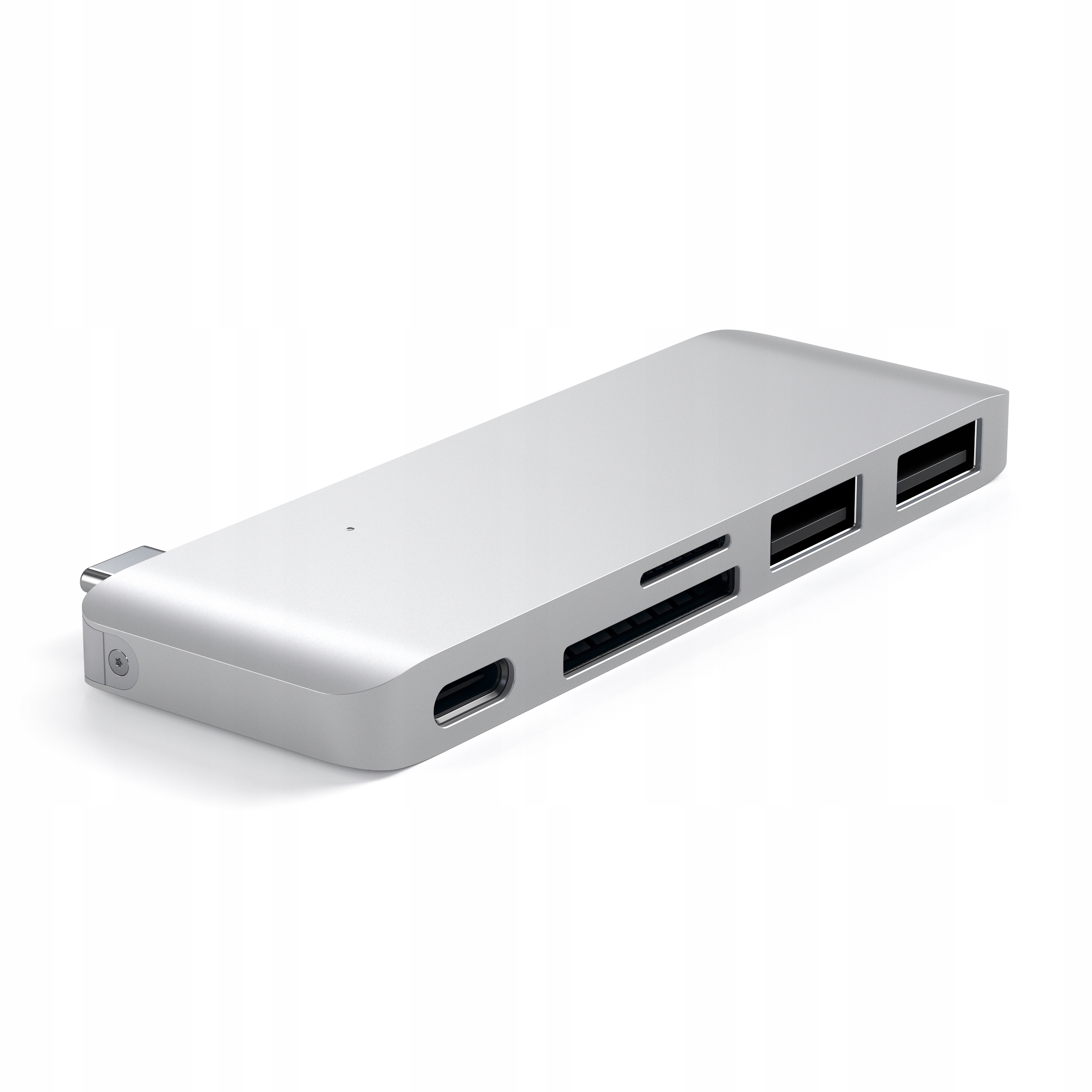 SATECHI PASS-THROUGH USB HUB ADAPTER USB-C USB-C 60 W 2X USB-A MICRO/SD Stan opakowania oryginalne