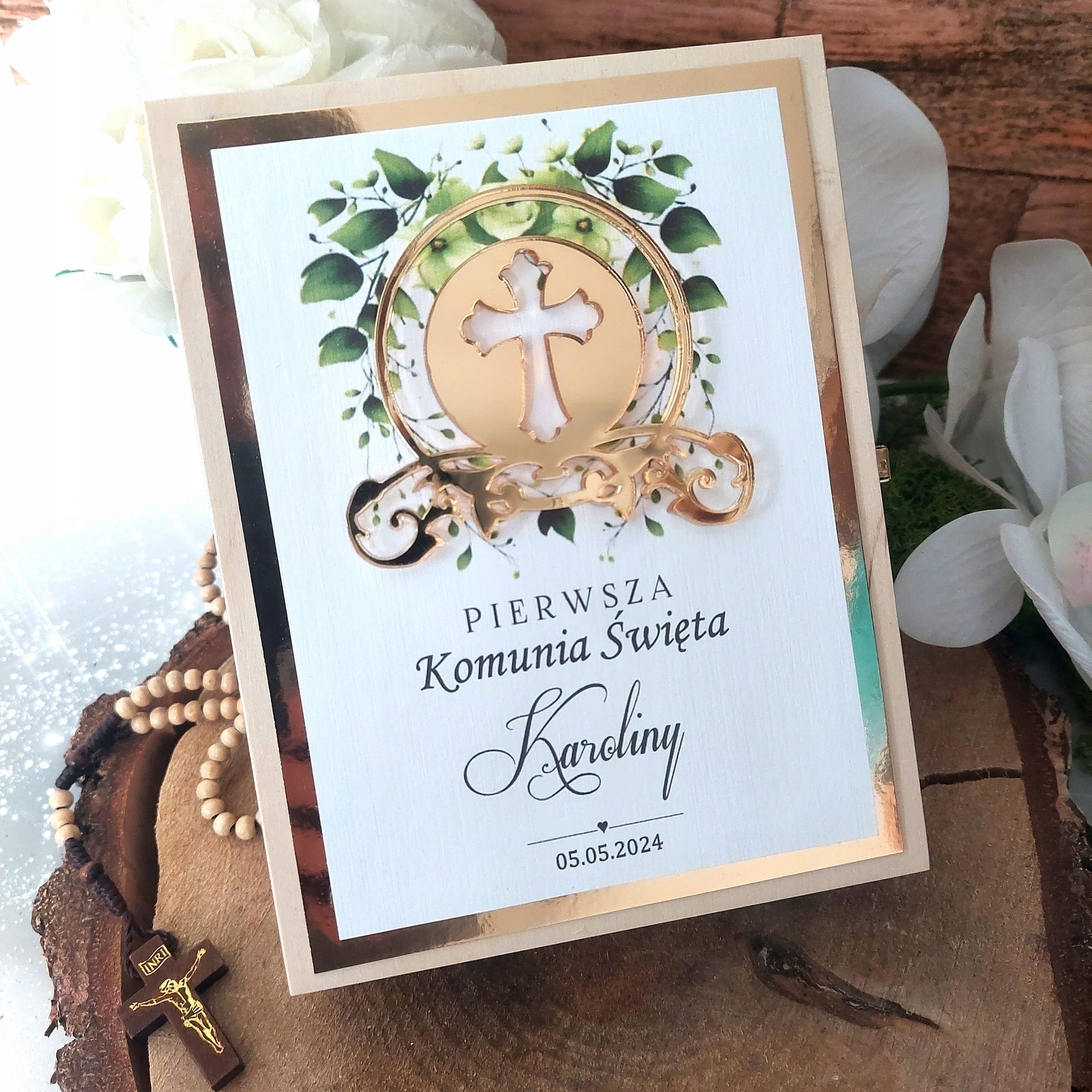 PAMIĄTKA Pierwszej Komunii Świętej * prezent Wysokość 16 cm