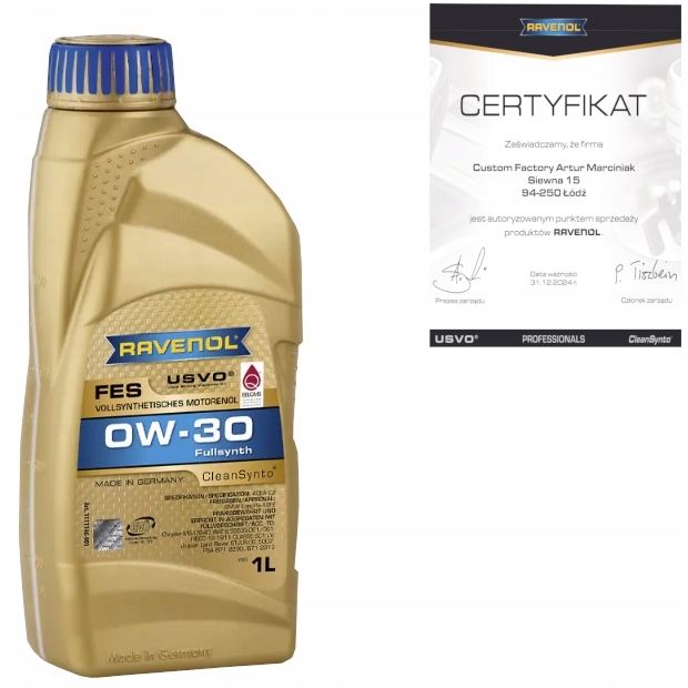 Ravenol Fes 0W30 1L Ford WSS-M2C950-A Psa B71 2312