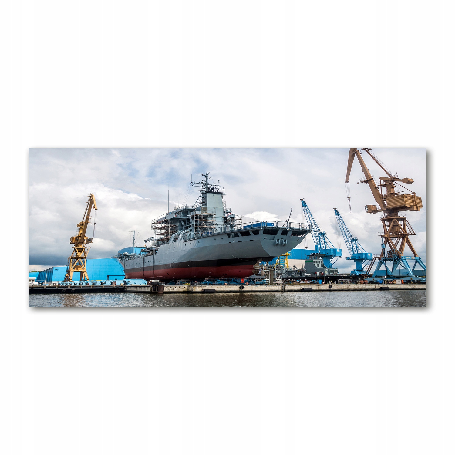 

Foto obraz akryl zdjęcie Stocznia statek 125x50 cm
