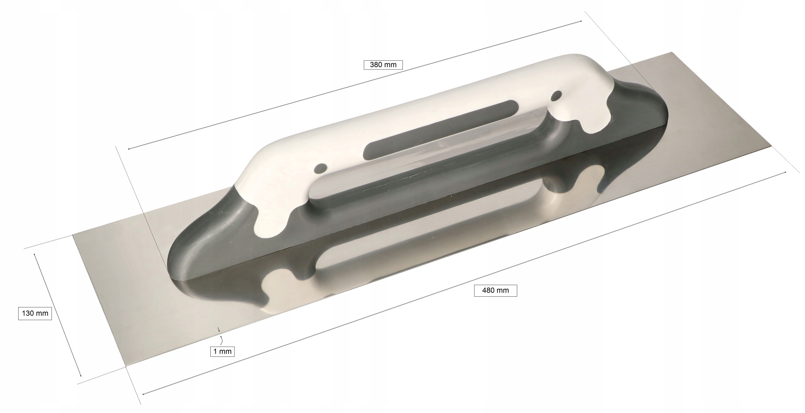 PACA NIERDZEWNA 480MM GŁADKA RAJBERKA DO KLEJU Typ paca
