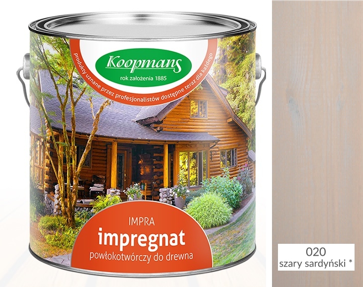 

Koopmans Impra Impregnat Olej 5 l 020 Szary Sardyń