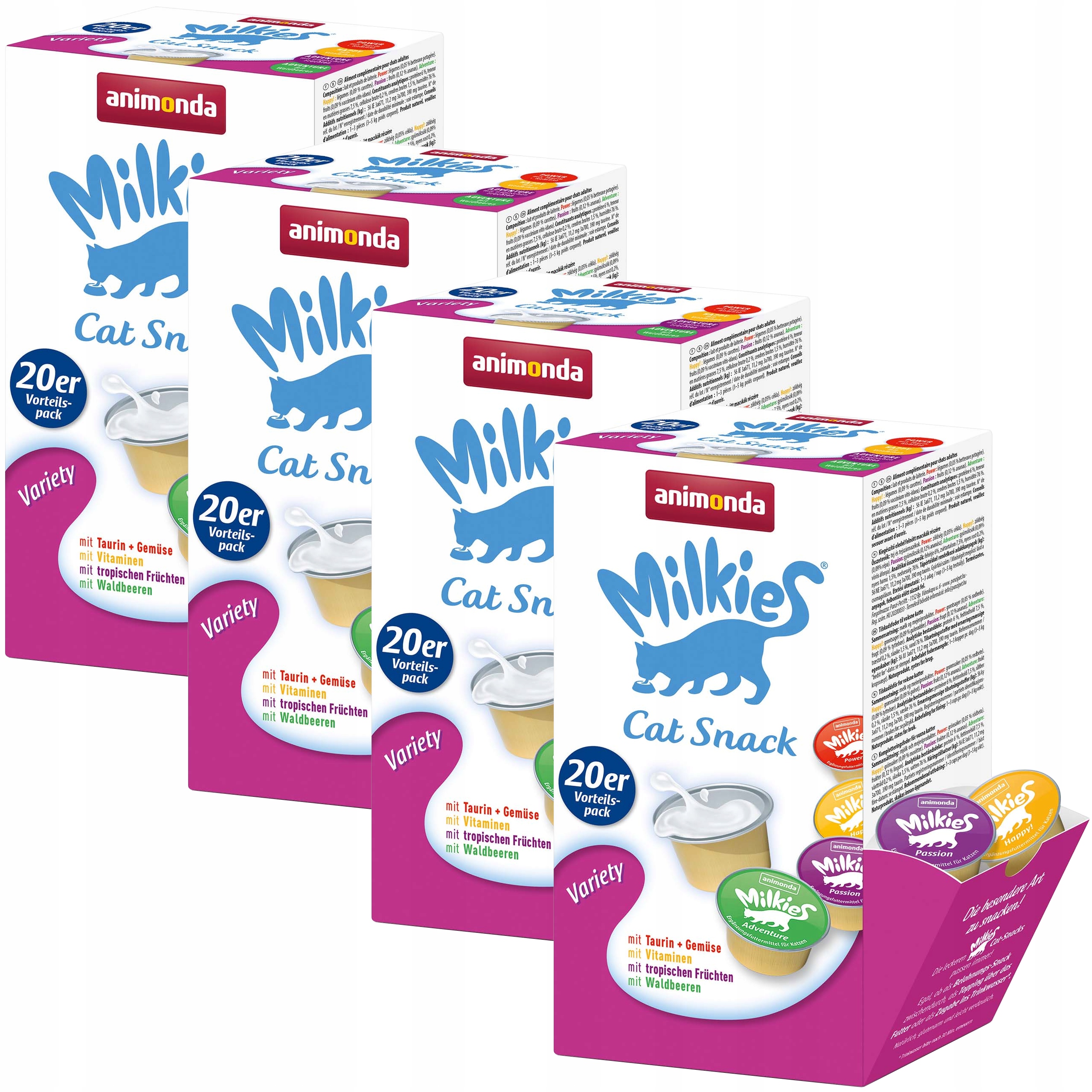 Animonda Milkies Variety MIX Pochoutka pro kočky 4x (20x15g)