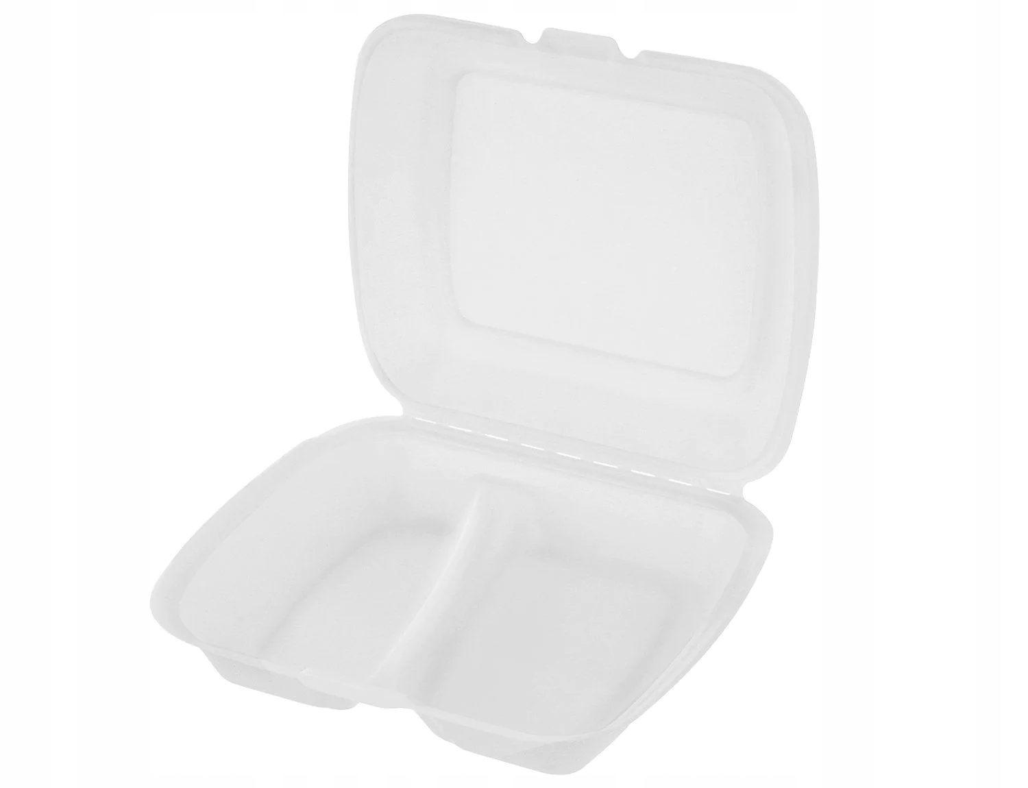 Menu Box Eco z pulpy trzciny cukrowej dwudzielny