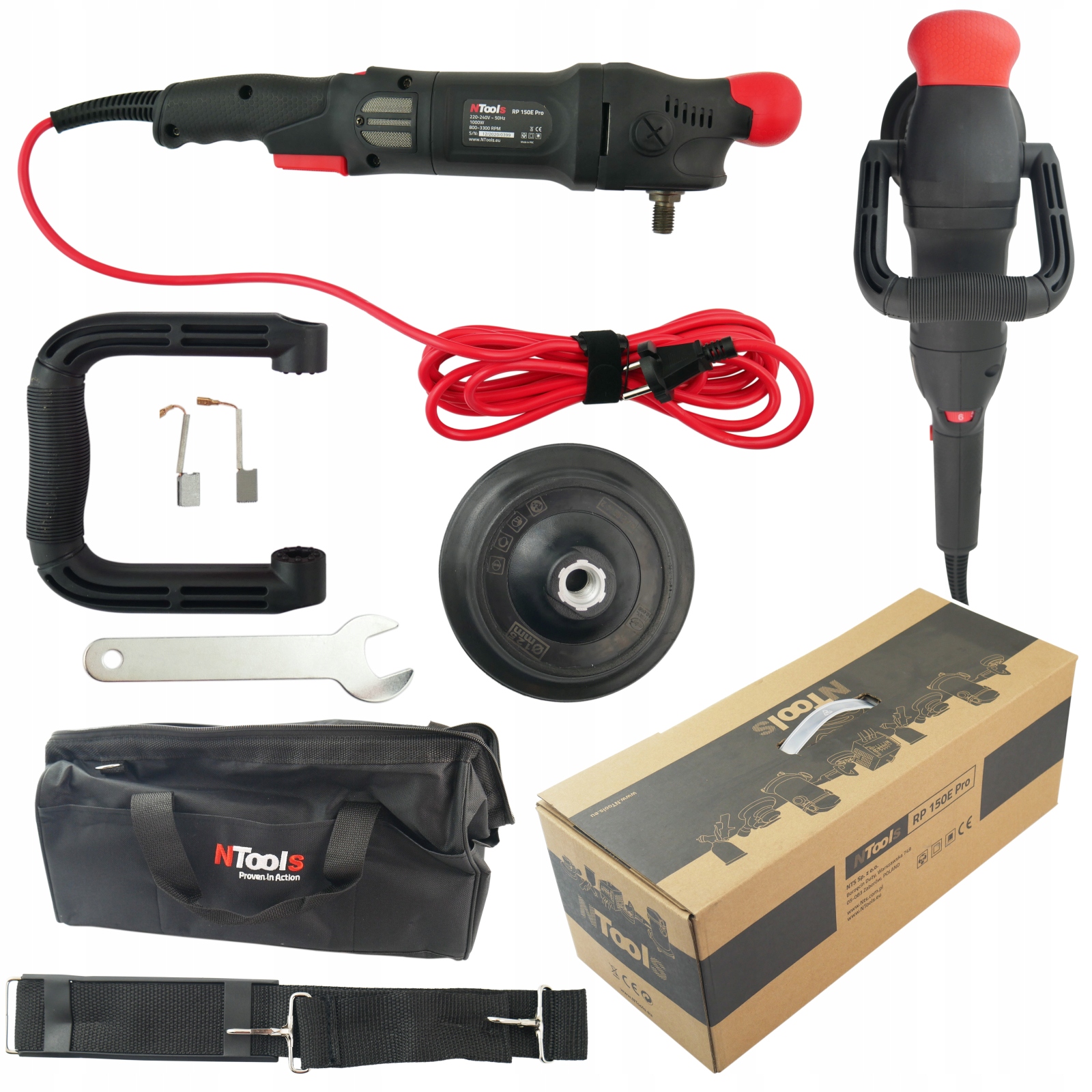 Elektrická leštička na leštění auta RP150E Pro NTools 800-3300 Rpm