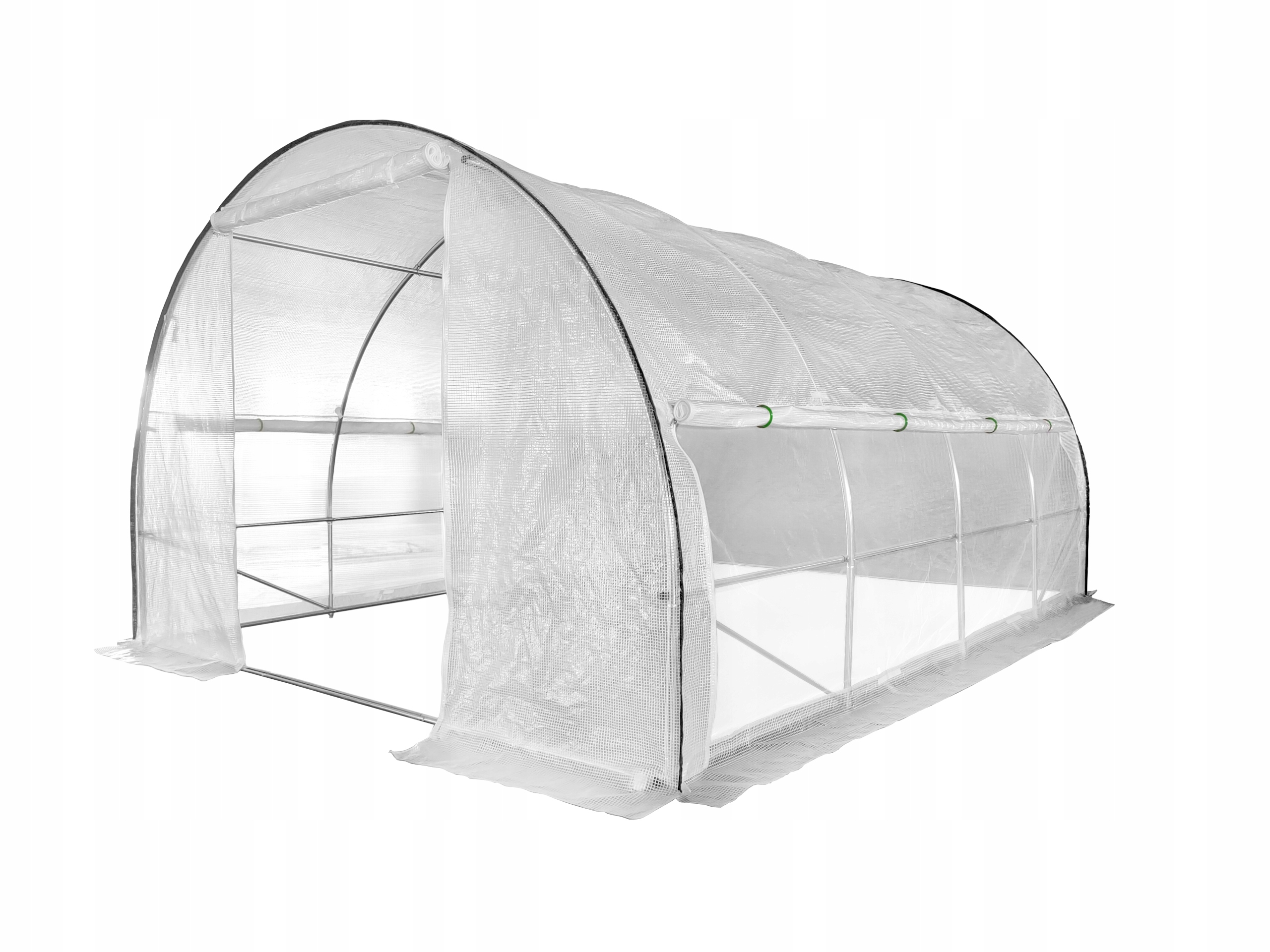 Tunel Foliowy Szklarnia 3x6m Premium 18m2 z Siatką na insekty Biały