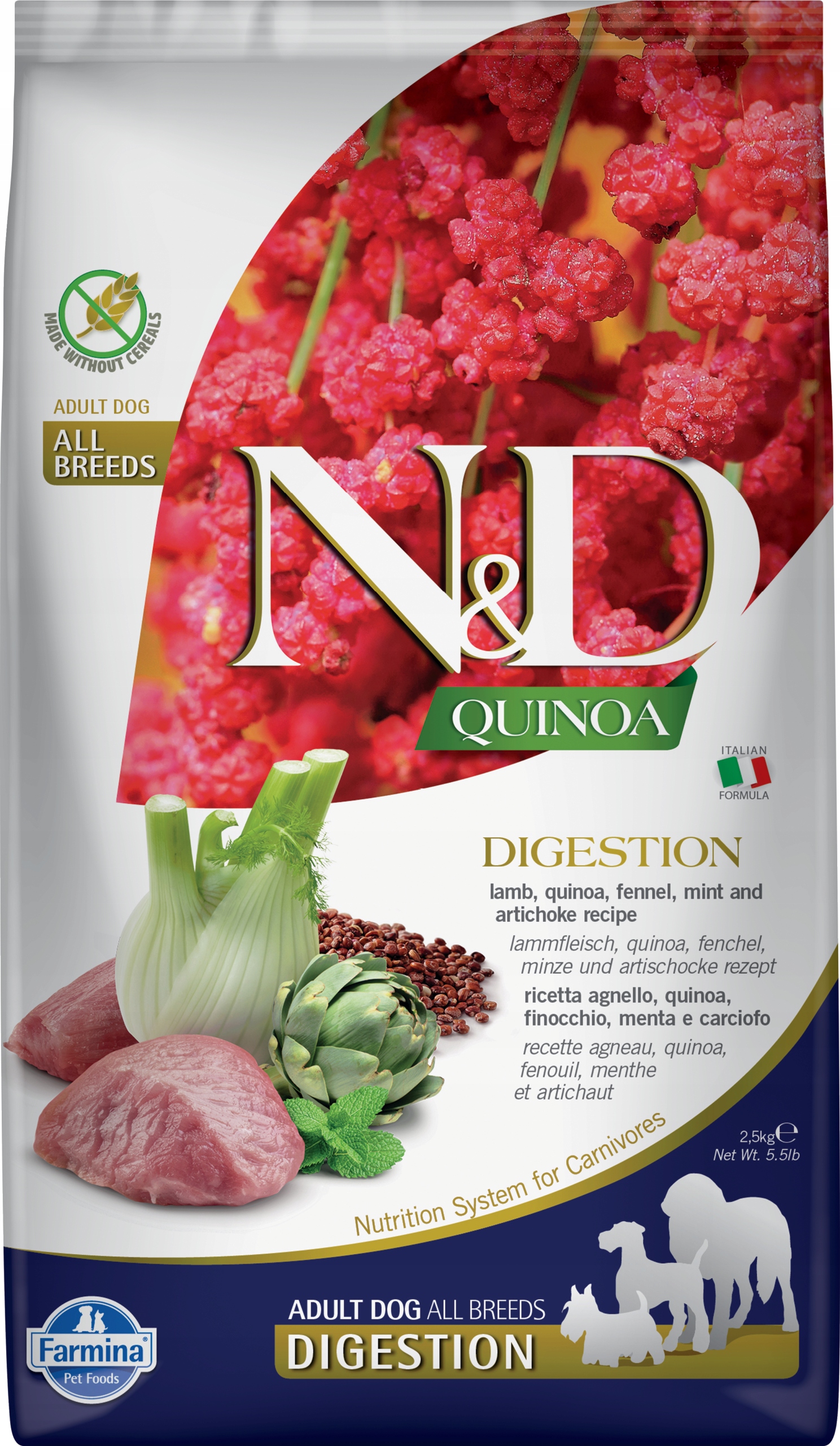 Levně Farmina N&d Quinoa Dog Digestion Adult Mini 2,5 kg
