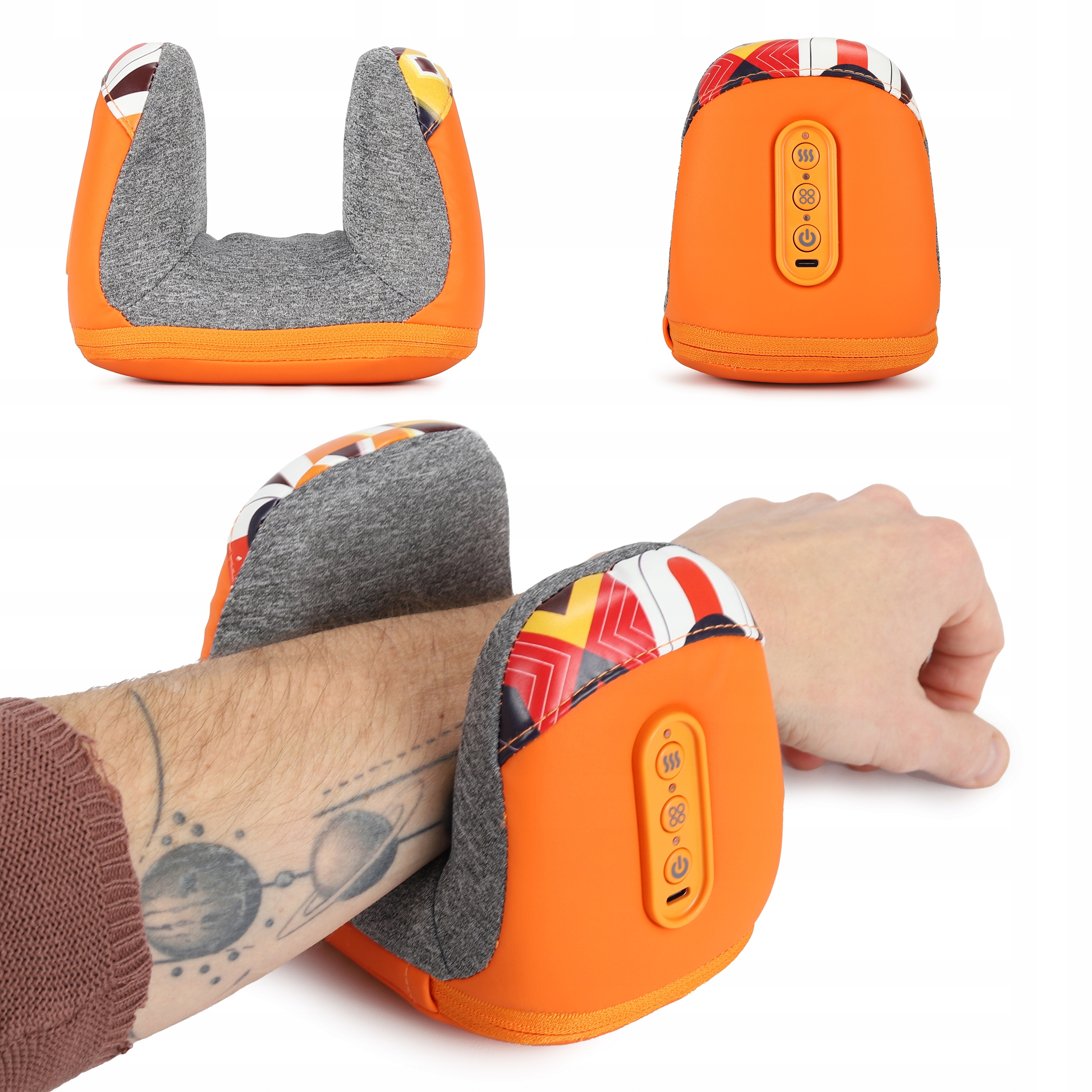 Masażer Do Dłoni Nadgarstka 3w1 Funkcja Grzania 3 Tryby Masażu Habys