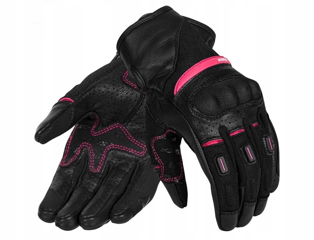 Dámské Moto Rukavice Krátké Seca Axis Mesh II Fuchsia Růžová