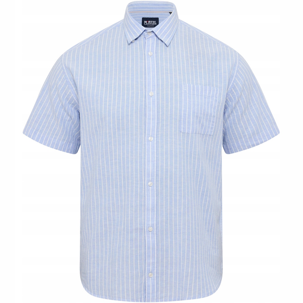 Velká pánská košile North Latitude lněná, velké velikosti, velikost 4XL