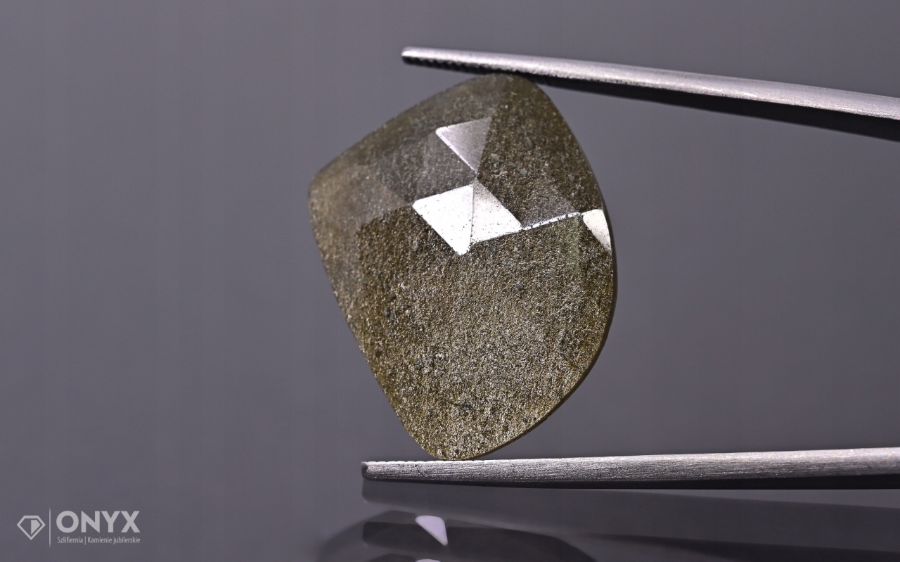 Obsidián zlatá fasetovaná nepravidelná růžice 22,5