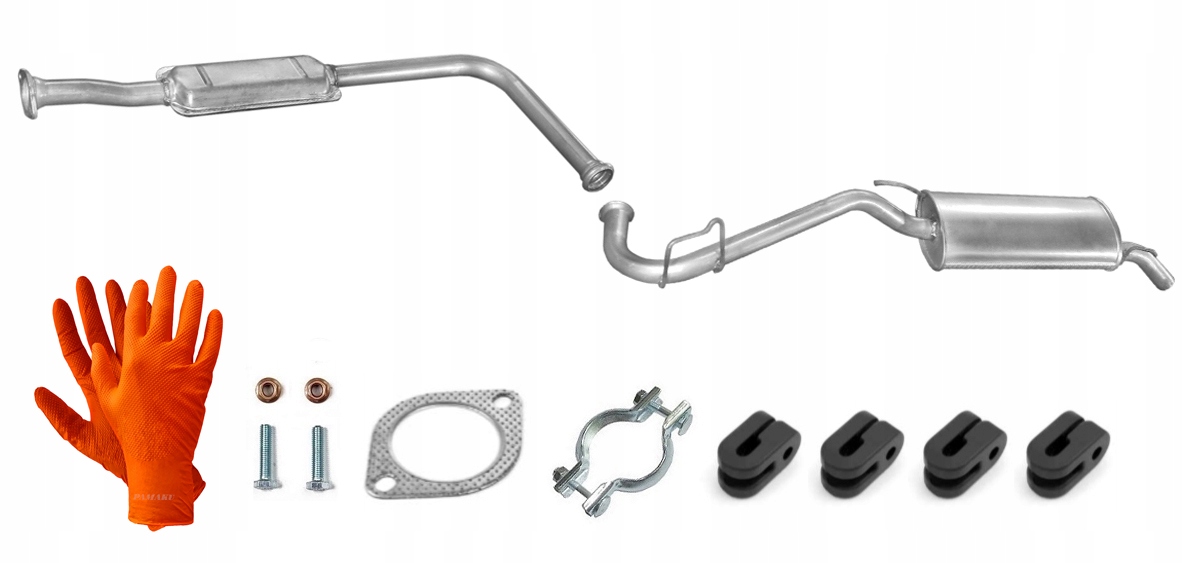 RENAULT CLIO I 1.2 1.4 (1990-1998) TŁUMIK ŚRODKOWY KOŃCOWY