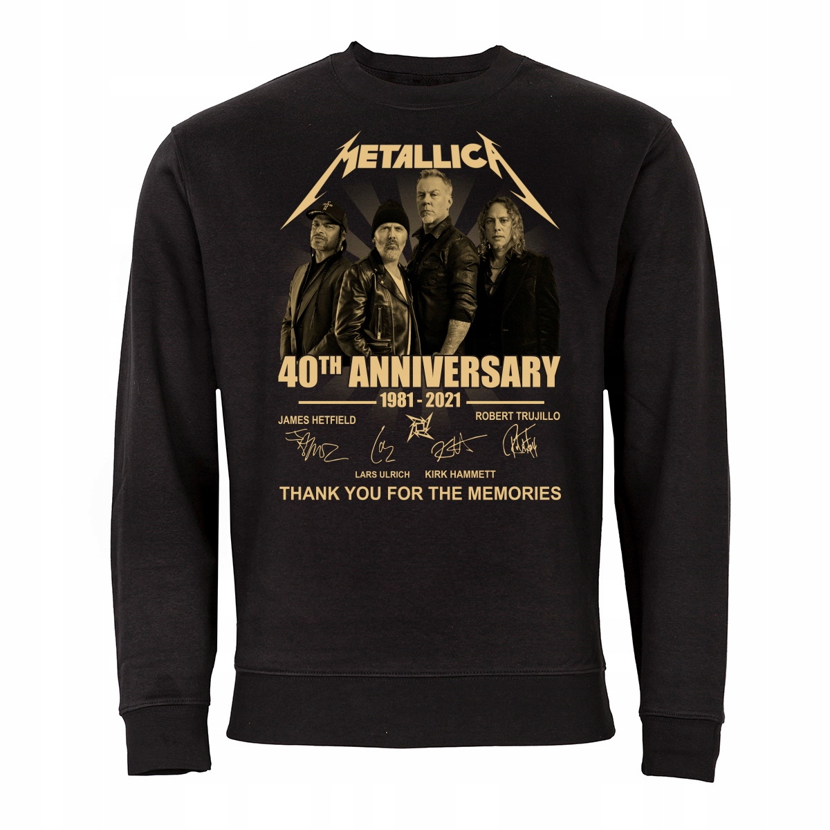 

Męska Bluza 40 Lat Zespołu Metallica Autografy
