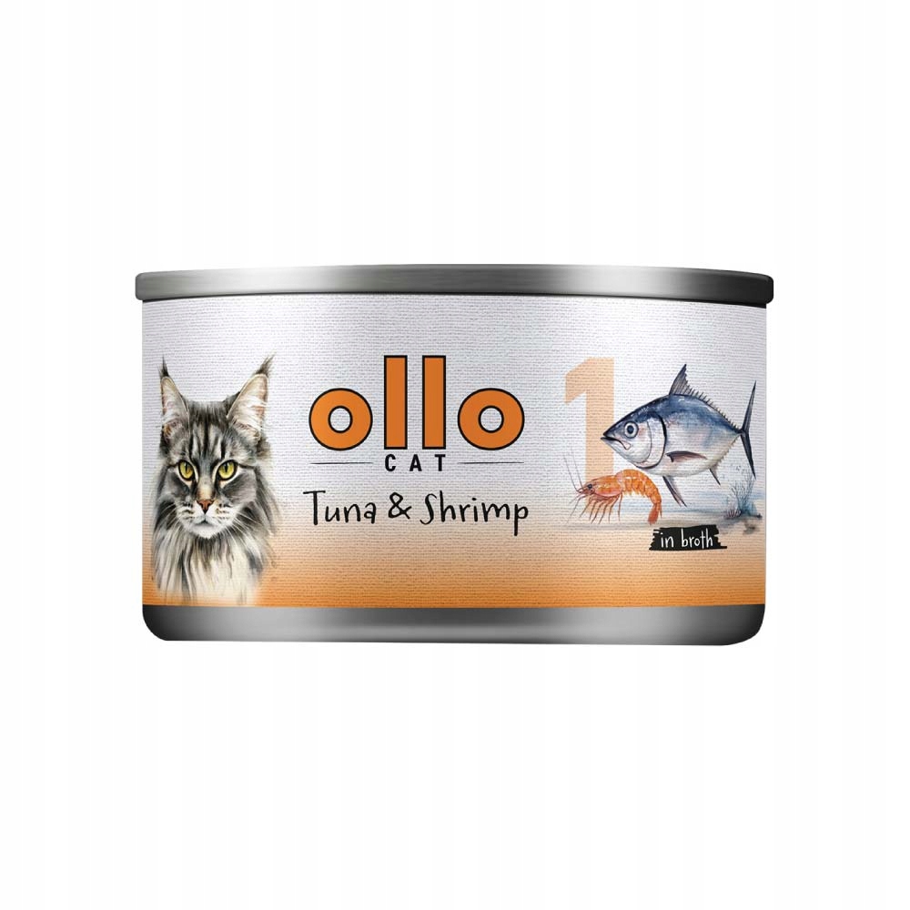 Levně 10X Ollo Cat č. 1 tuna krevety 70 g