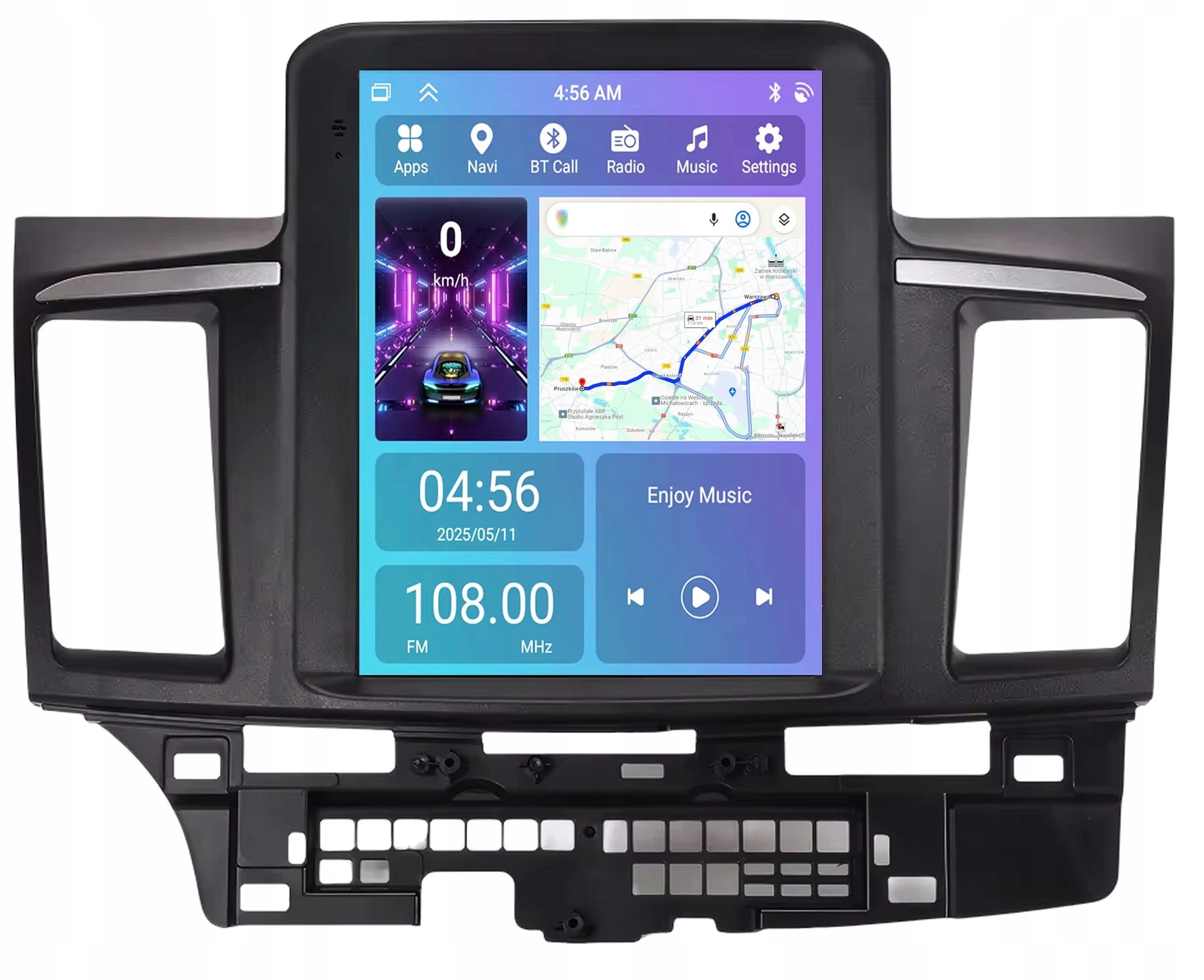Rádio Navigace Android Mitsubishi Lancer 2008-15 Usb Wifi Carplay Bt 128GB