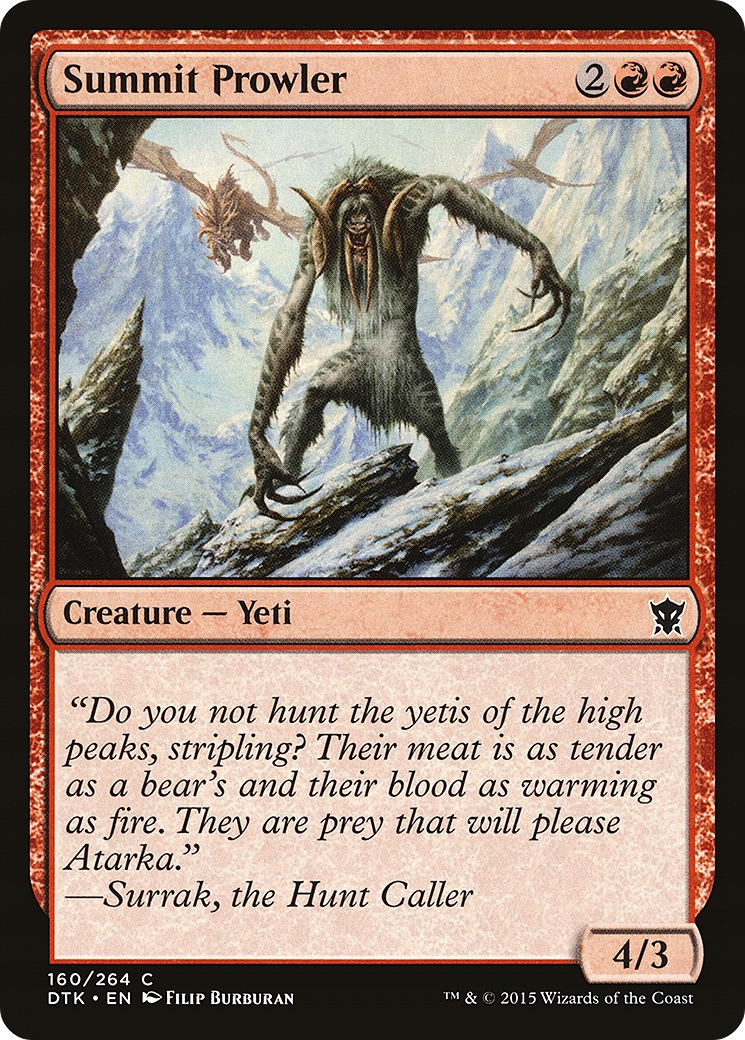 Mtg Summit Prowler (dtk) stan Nm