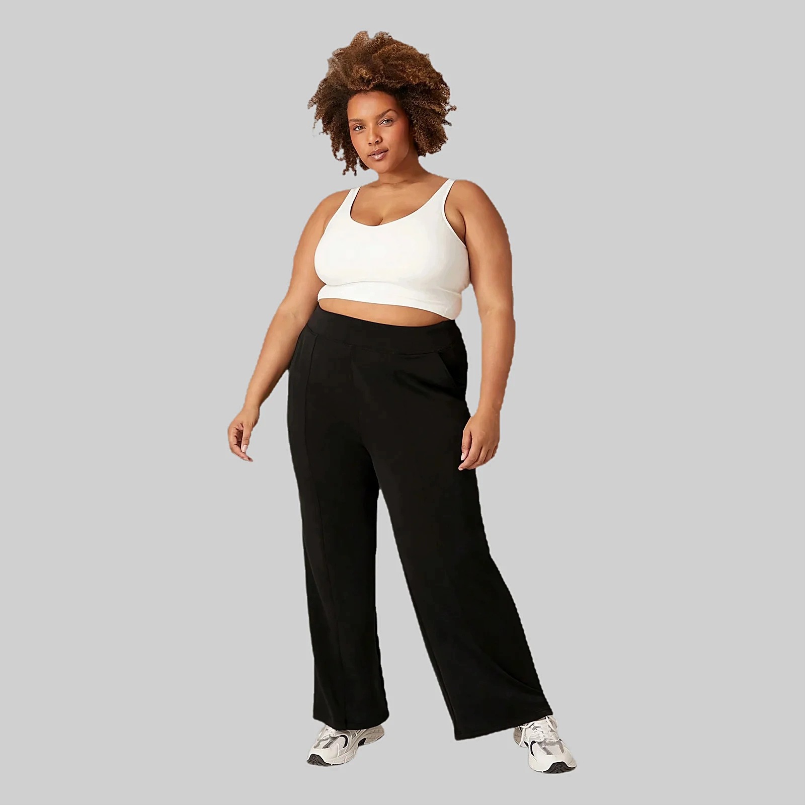 Spodnie Sportowe treningowe z kieszeniami modal czarne 5XL 50