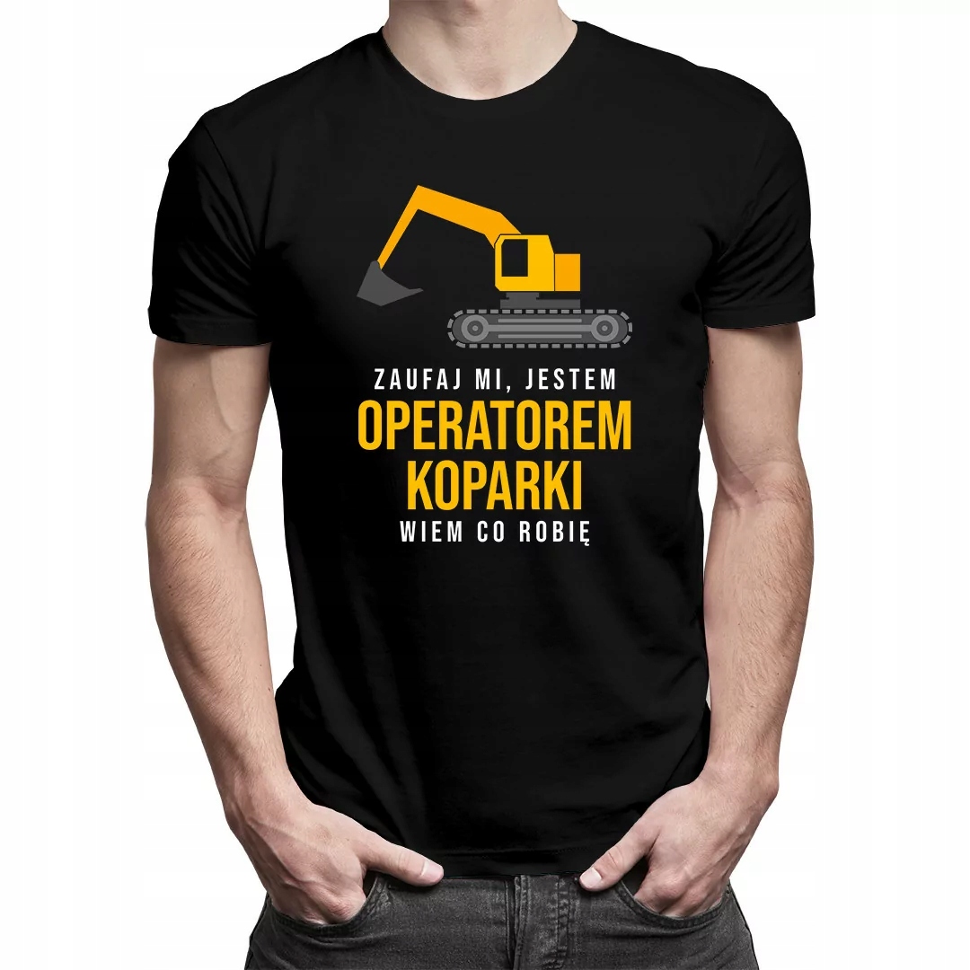 

Męska koszulka dla operatora koparki