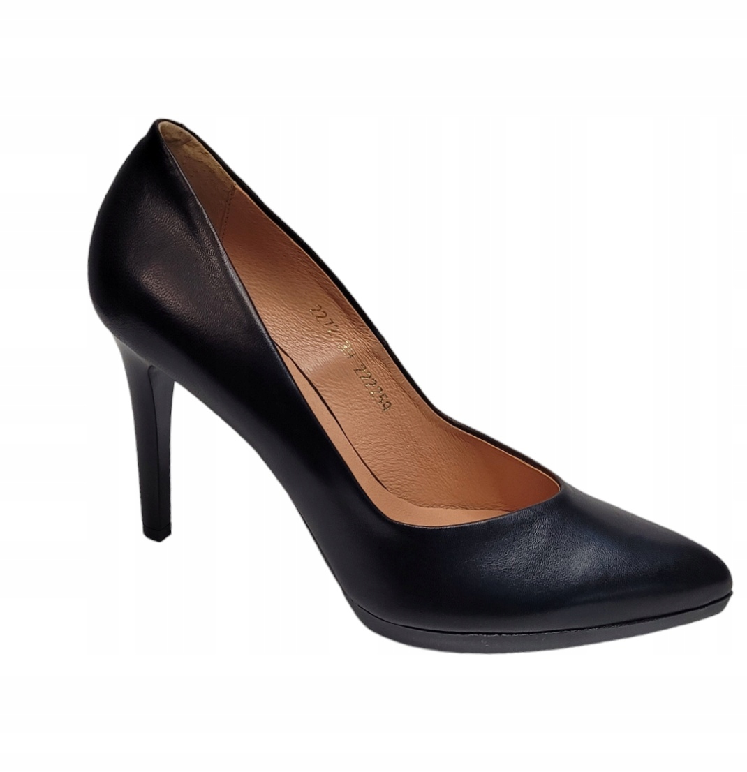 Clasicco 2272 Špendlíky Černé na 1 cm platformě kůže/lico vel.40