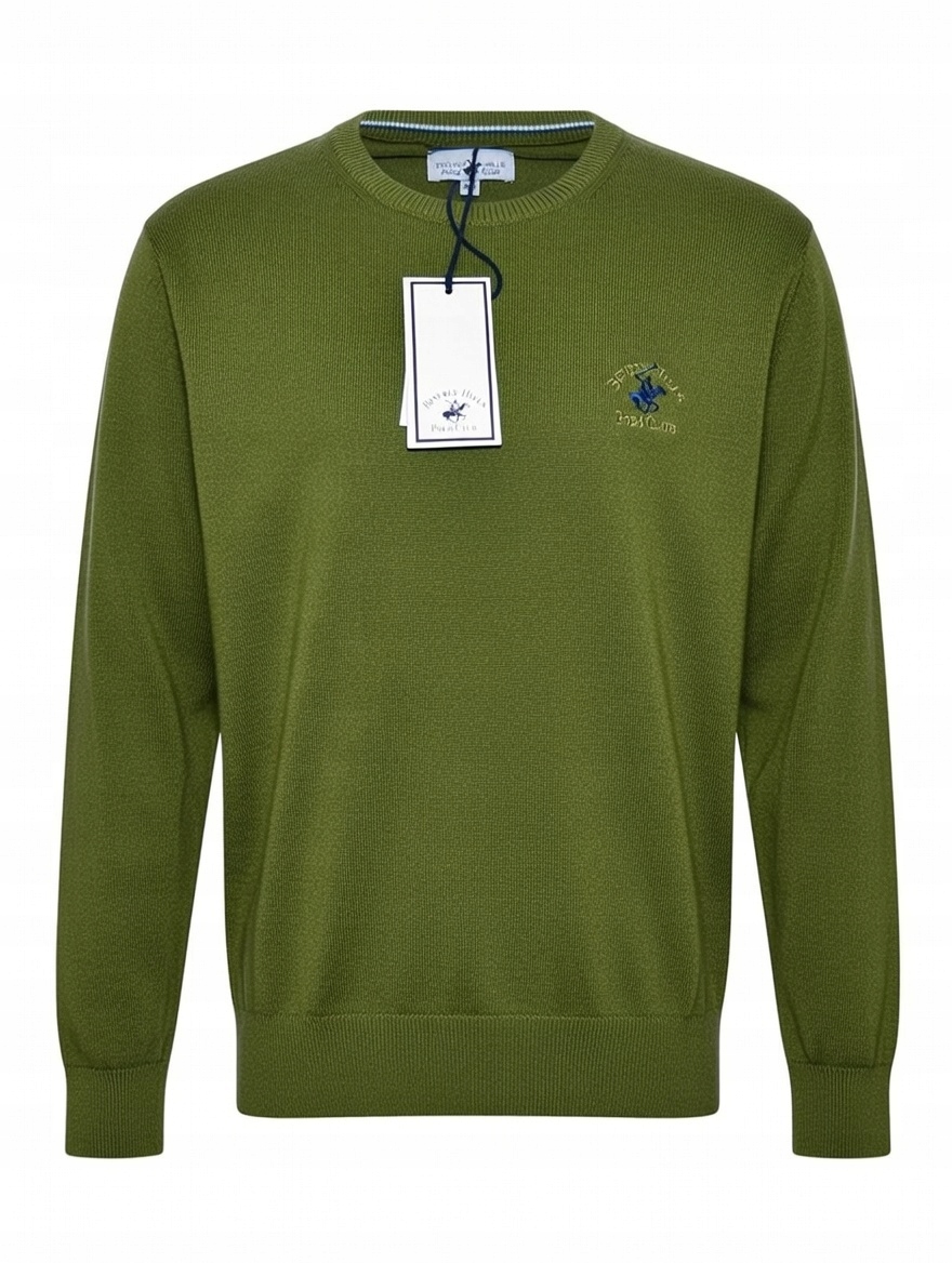 Pánský italský svetr Beverly Hills Polo Club zelený
