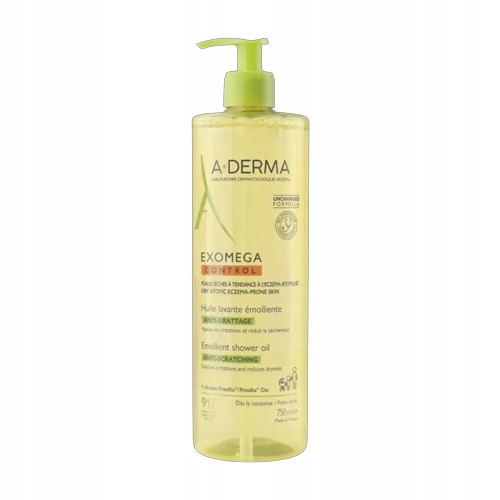 A-derma Exomega Control Olejek Emolient Pod Prysznic Do Skóry Atopowa 750ML