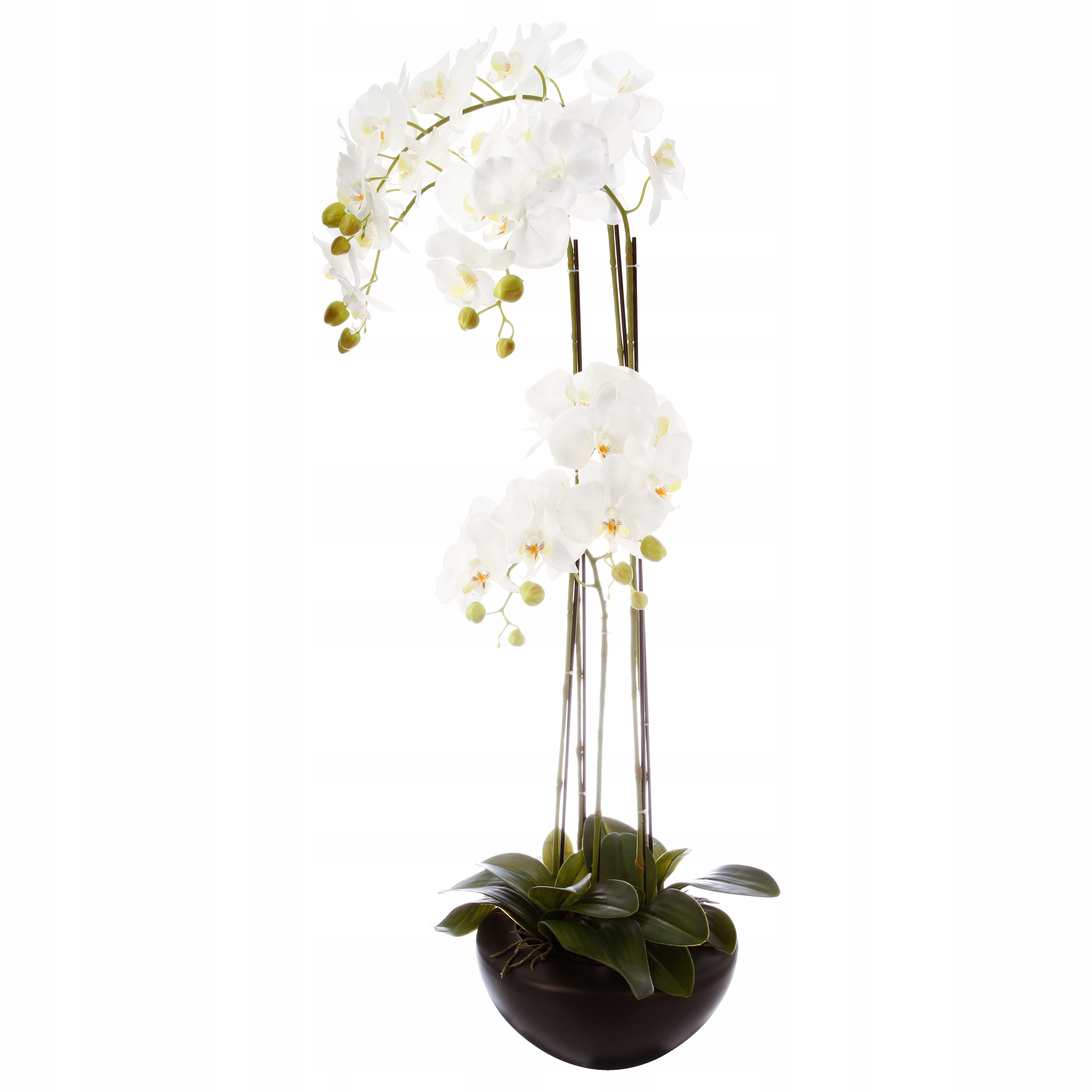 

Storczyk Biały 4 Pędy Realistyczna Orchidea 115 cm