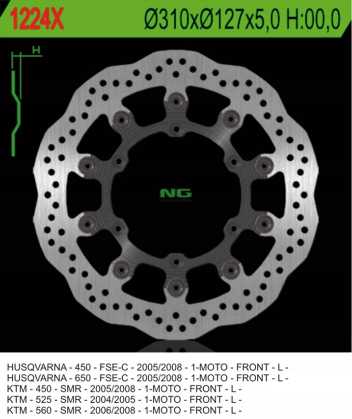 Ng Predný Brzdový Kotúč Husaberg Fs 570 '10-'11, Fs 450 '05-'08, Ktm Smr