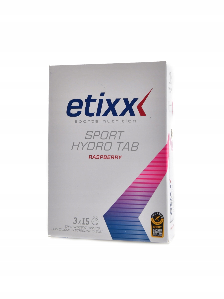 Etixx Sport hydro tablety 3 x 15 šumivých tablet malina