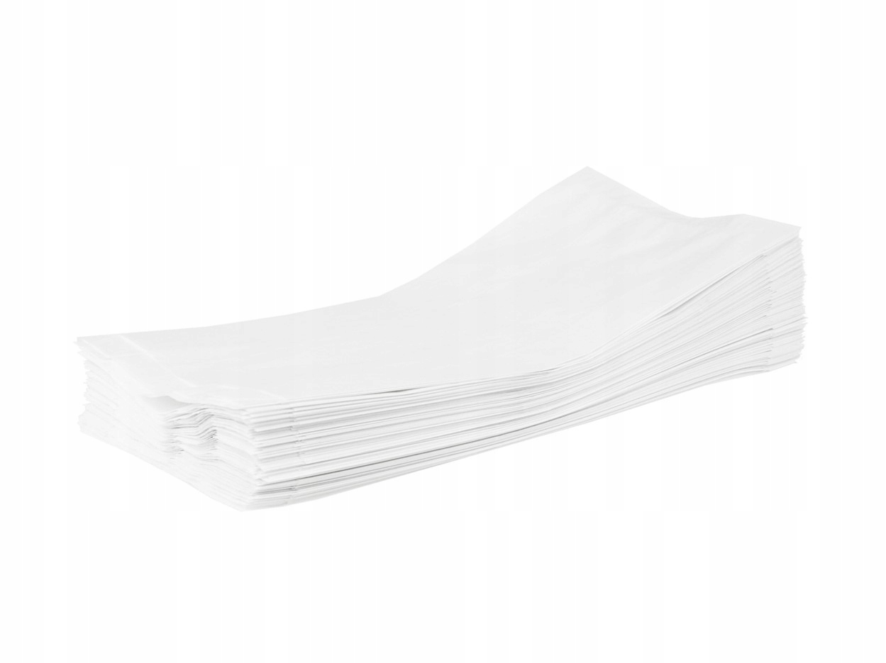 Torba ŚNIADANIOWA 15x29 cm PAPIEROWA FAŁDOWA BIAŁA 100 szt. eko Marka Allbag