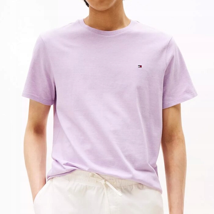 Tričko Tommy Hilfiger bavlněné, fialové, pánské, XL (nové)