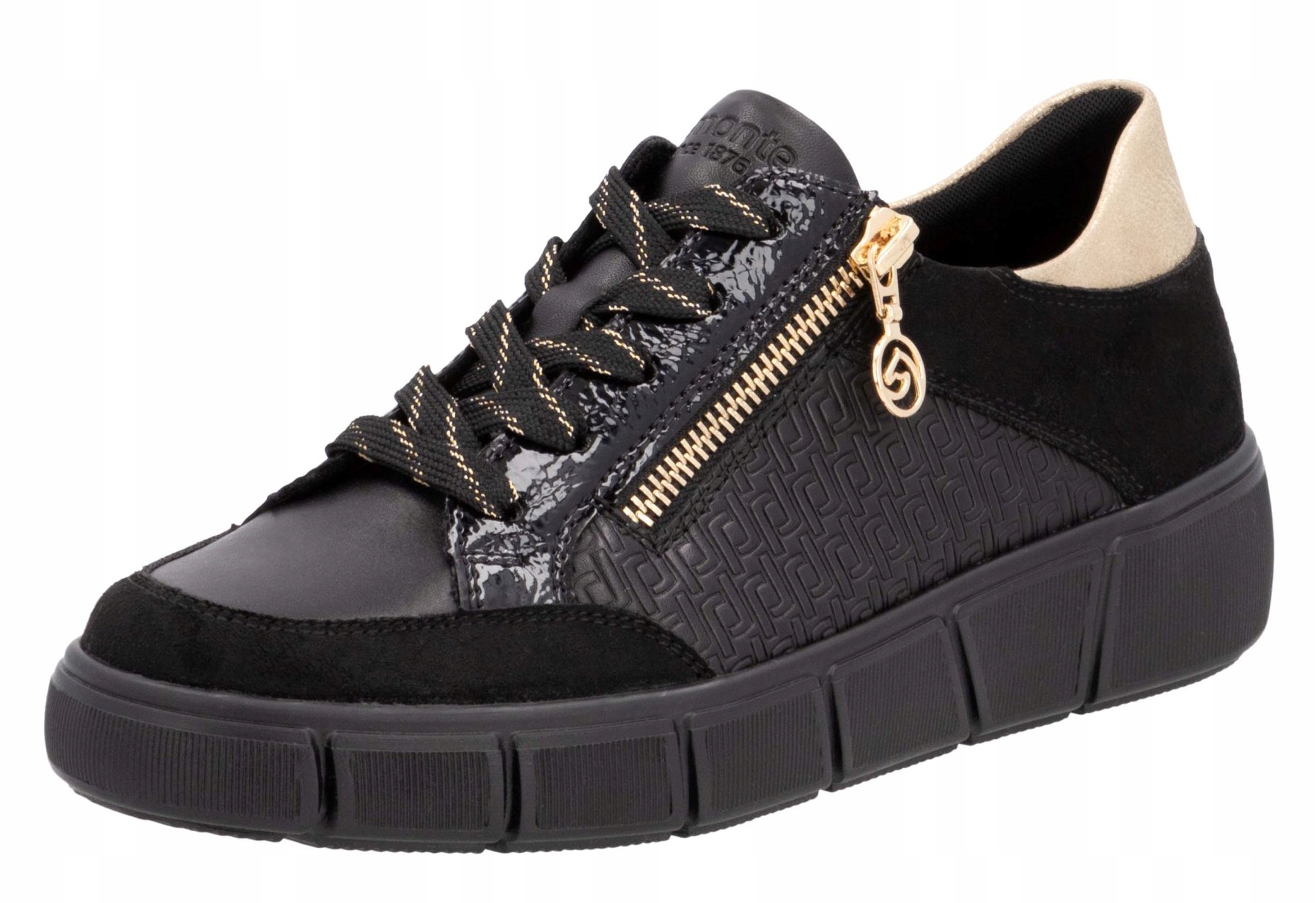 Remonte D1T00-03 vel.38 černé polobotky tenisky Rieker Soft