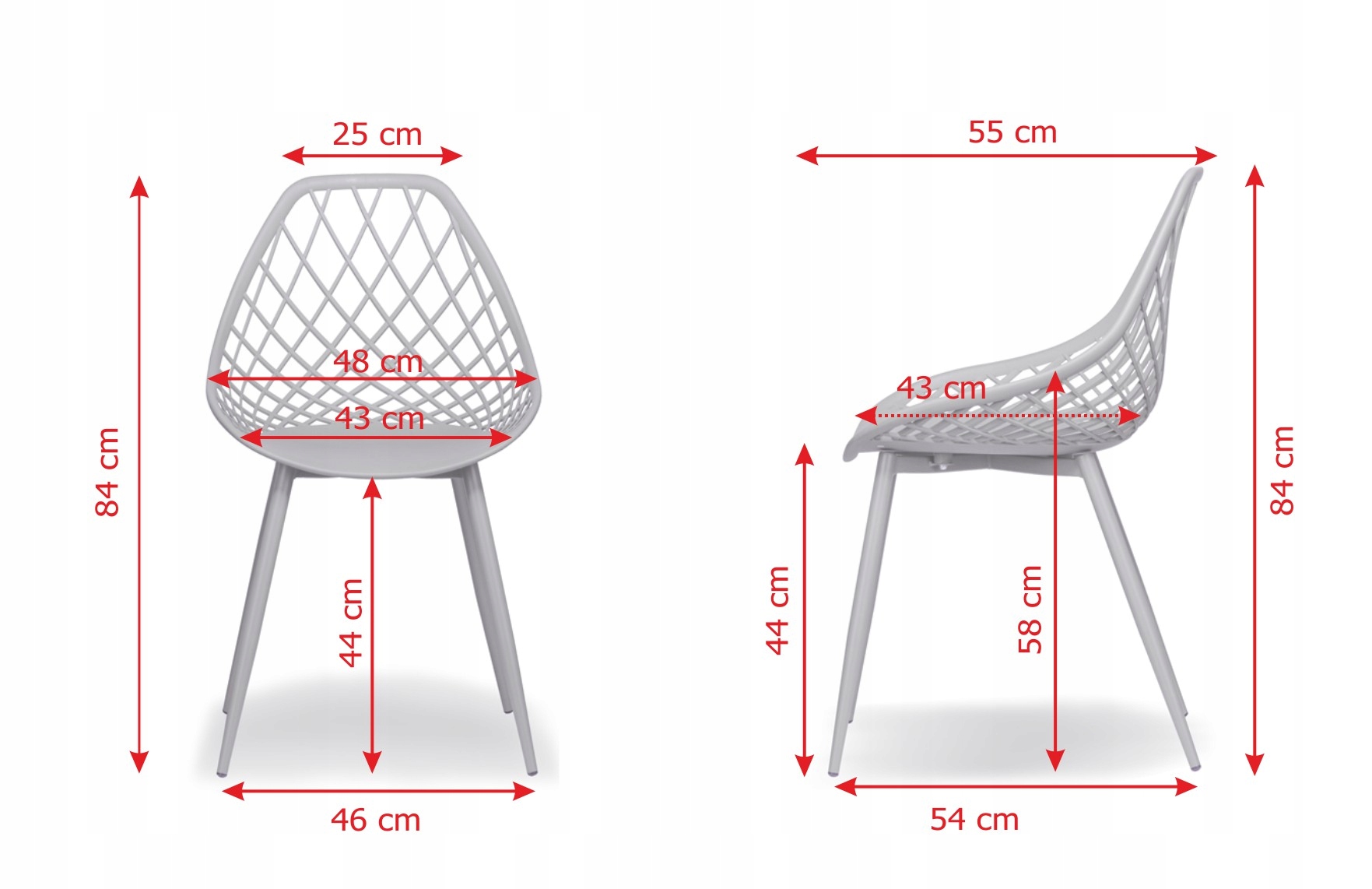 MODNE BEŻOWE AŻUROWE KRZESŁO CHICO JADALNIA SALON Kolor obicia odcienie beżu