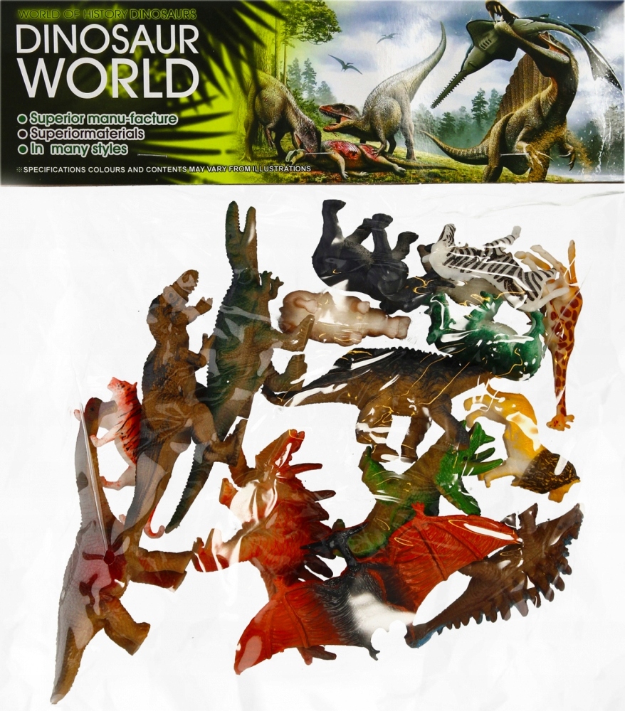 

Dinozaury Dzikie Zwierzęta Figurki 15szt figurek